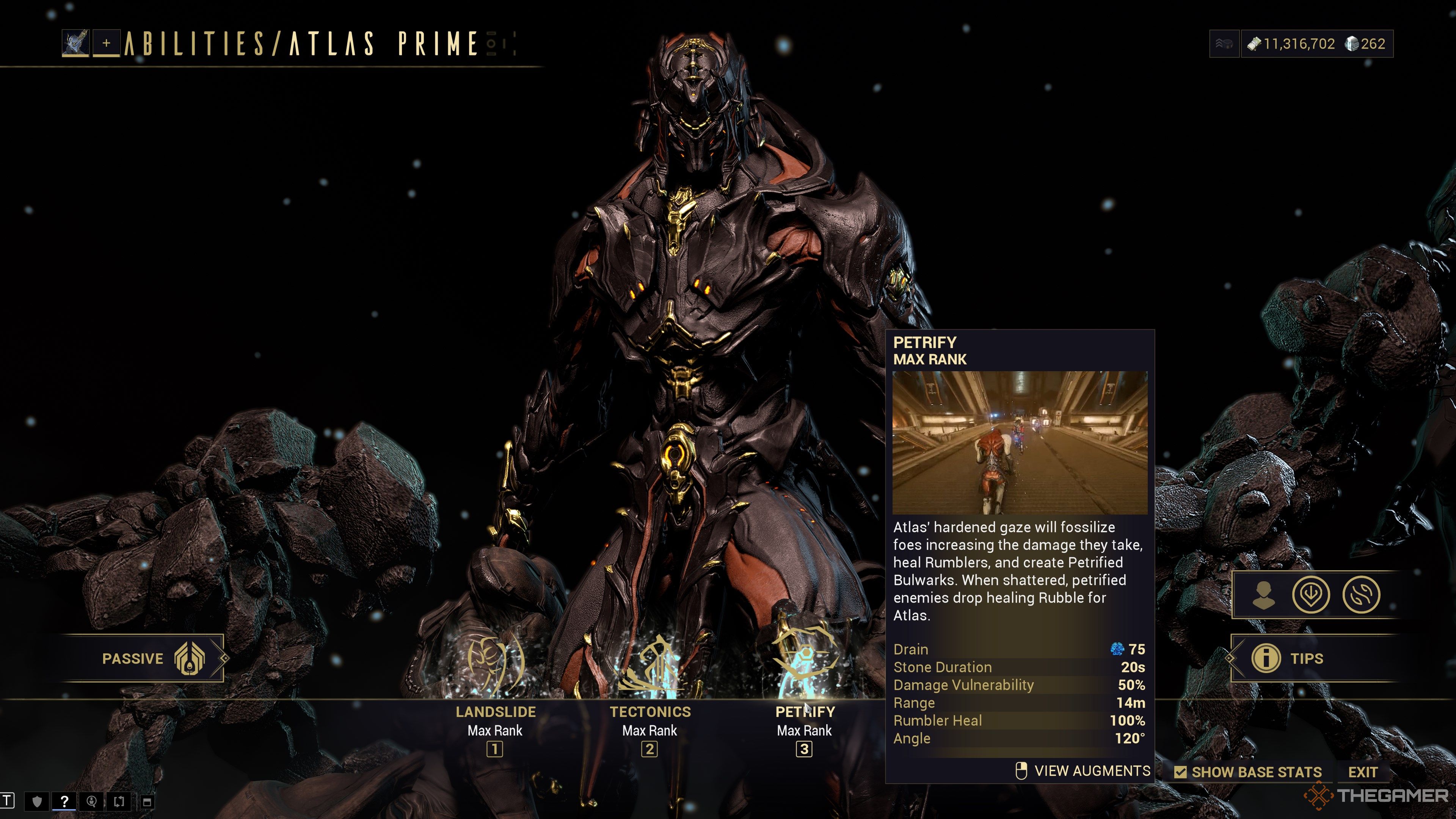 Warframe Atlas Third Ability