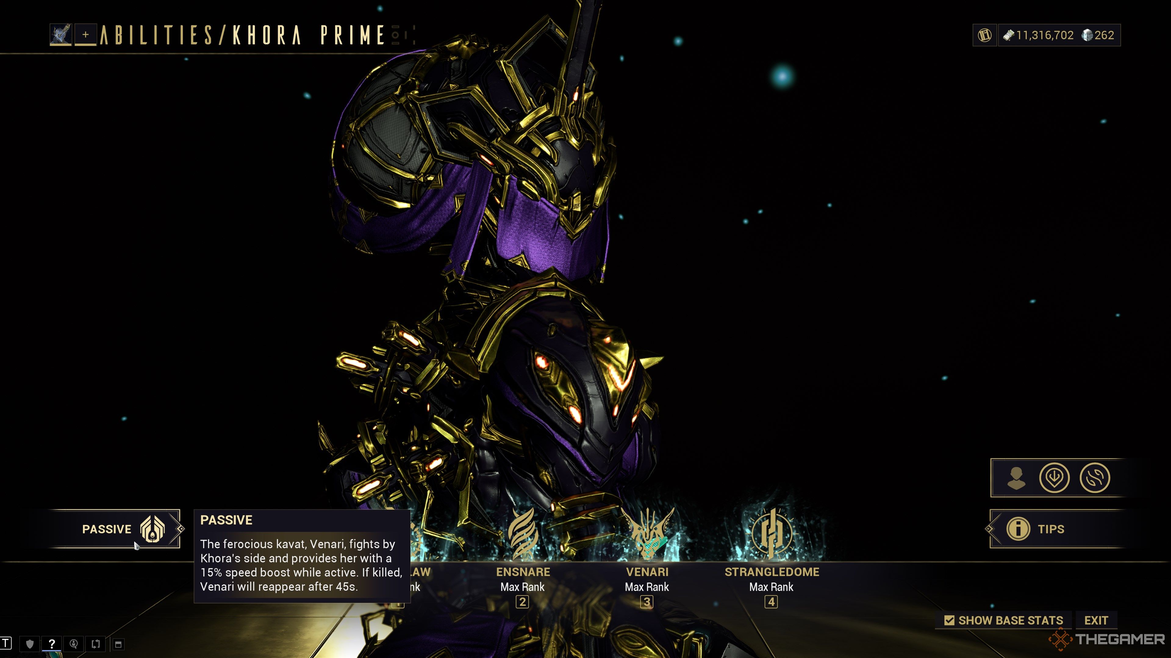 Warframe Khora Passive