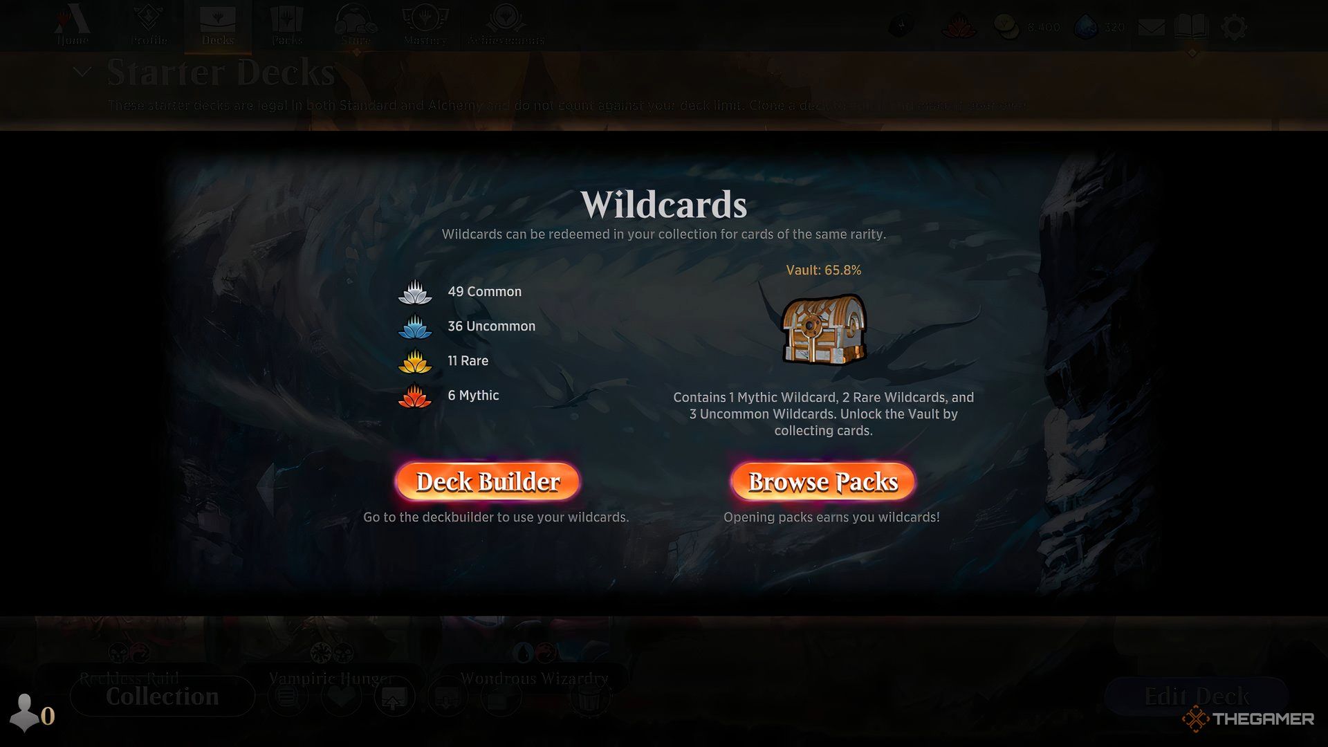An explanation of Magic: The Gathering Arena's wildcard system.