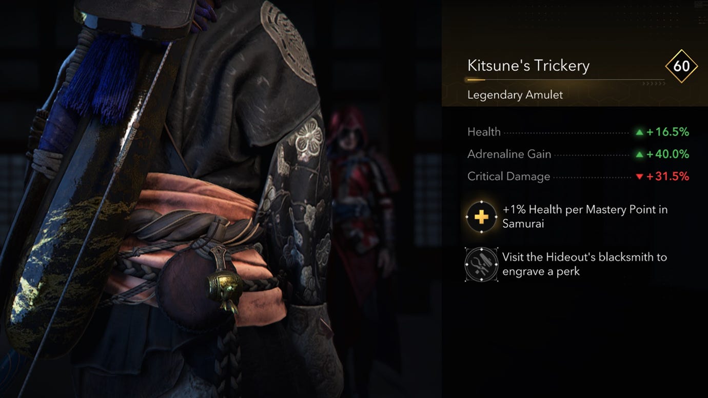 Yasuke's trinket Kitsune's Trickery in Assassin's Creed Shadows.