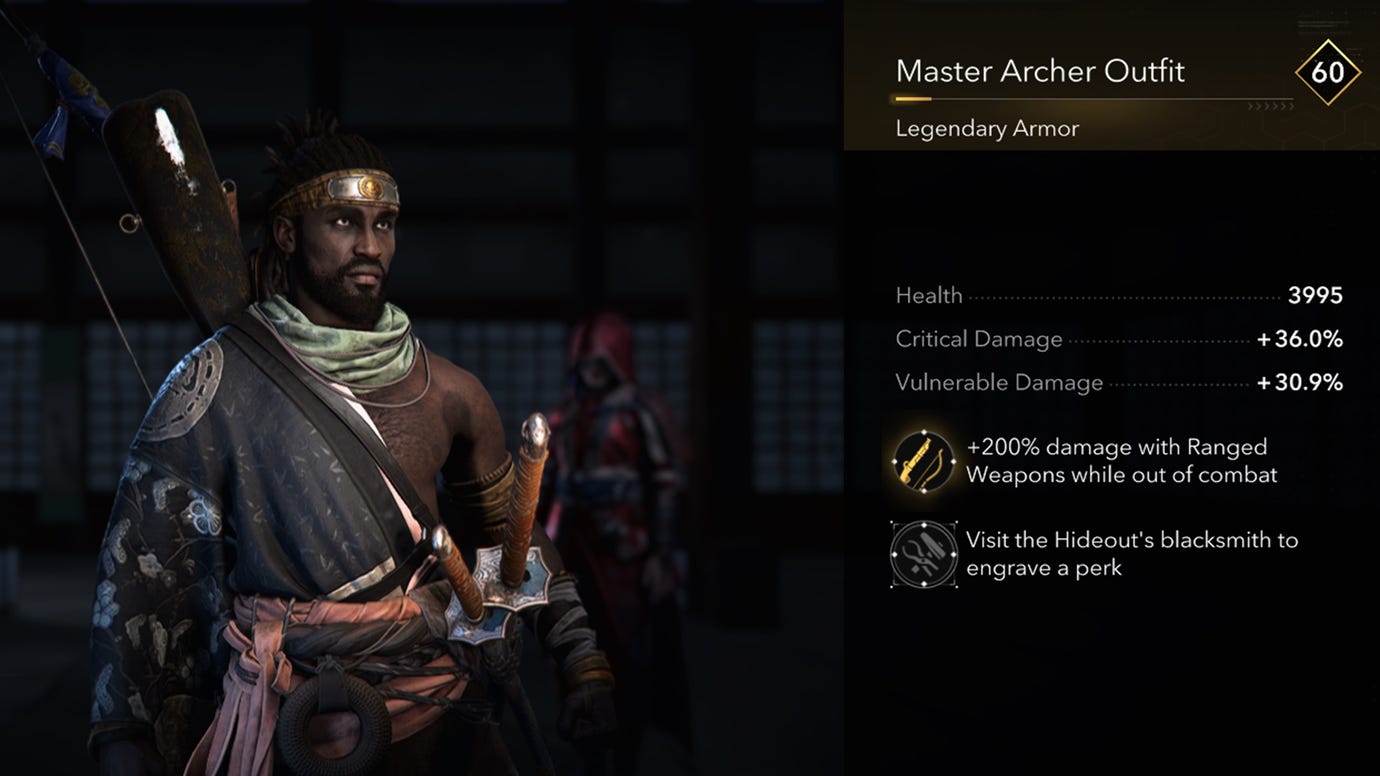 Yasuke's Master Archer Outfit in Assassin's Creed Shadows.