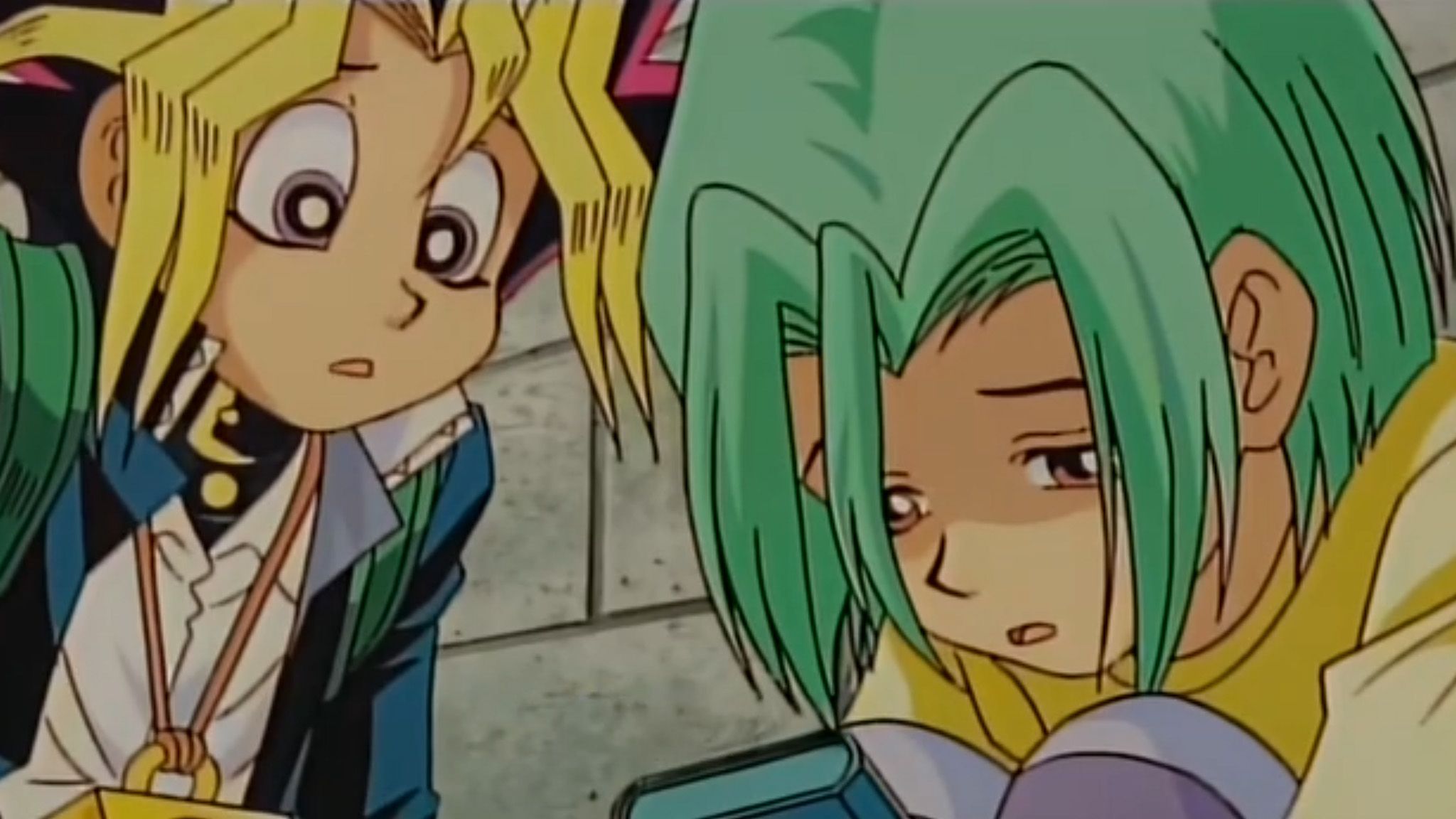 Yugi and Shogo from Yu-Gi-Oh movie.