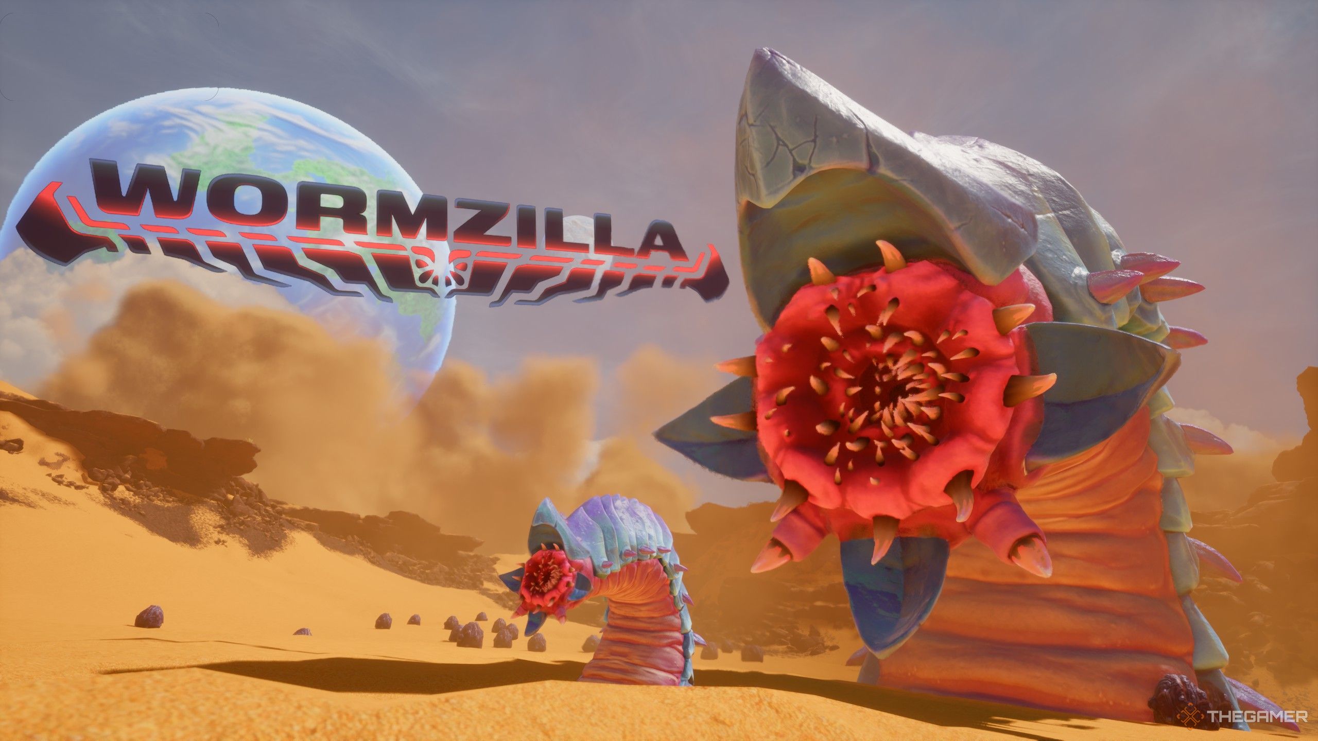The Wormzilla boss being introduced in Revenge of the Savage Planet.