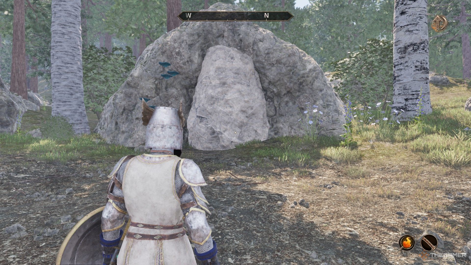 Игрок находит место испытания Кинарет в Oblivion Remastered.