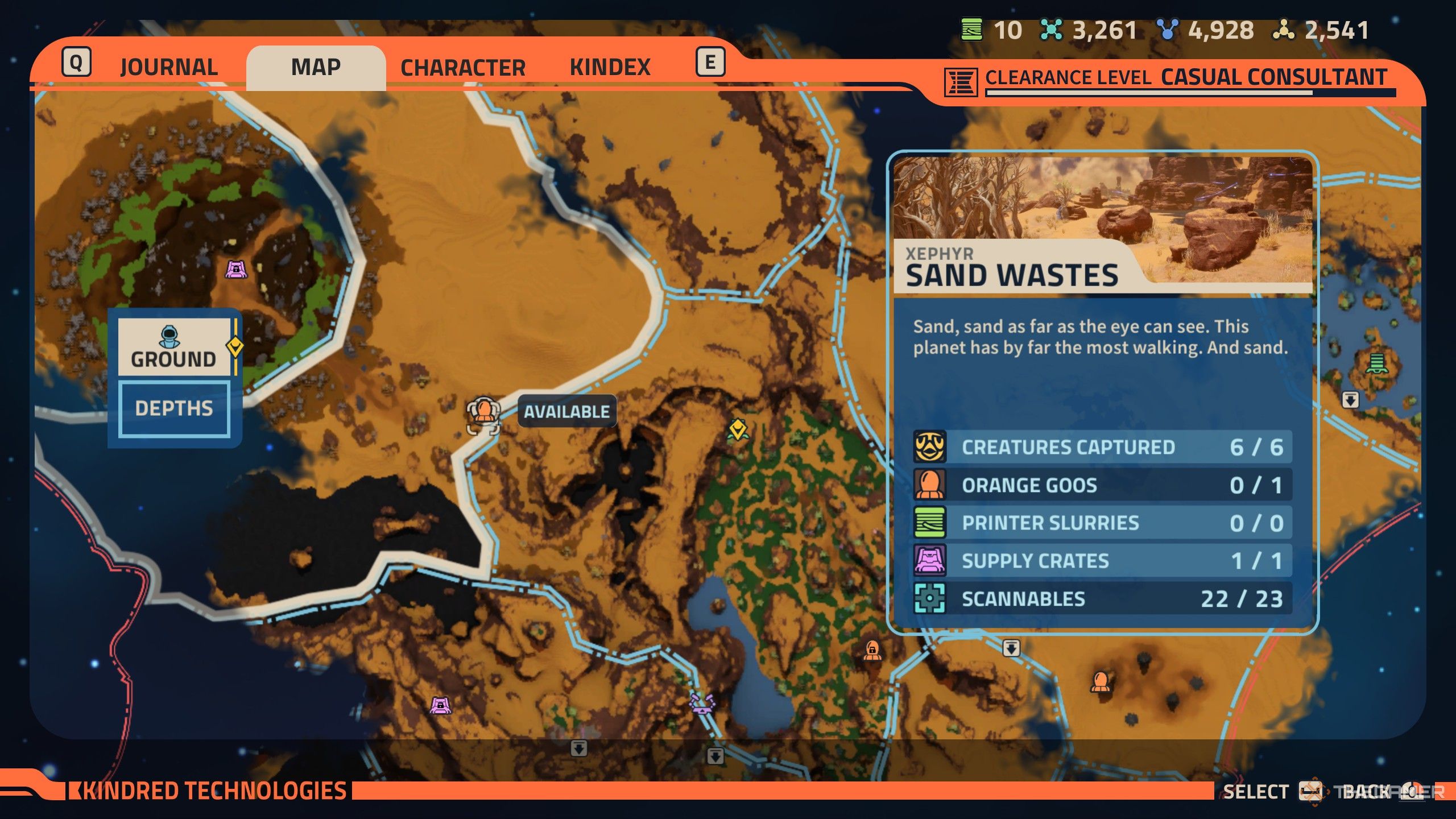 Revenge of the savage planet sand wastes rise orange goo location 1.