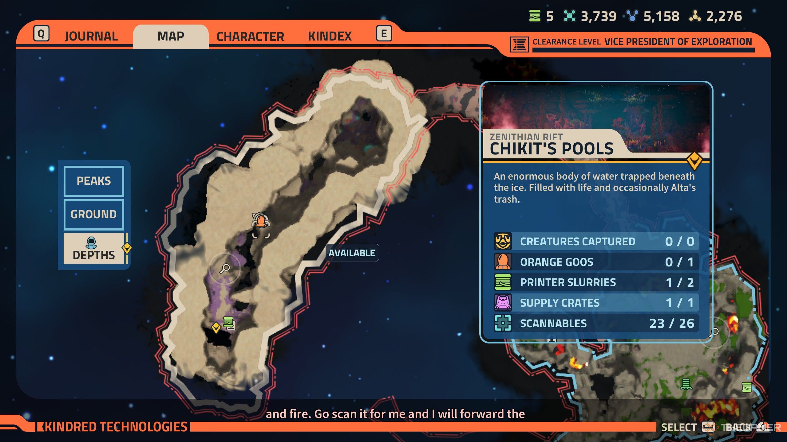 Revenge of the Savage Planet Zenithian Rift Orange Goo location bilodeau's floating isles 1.