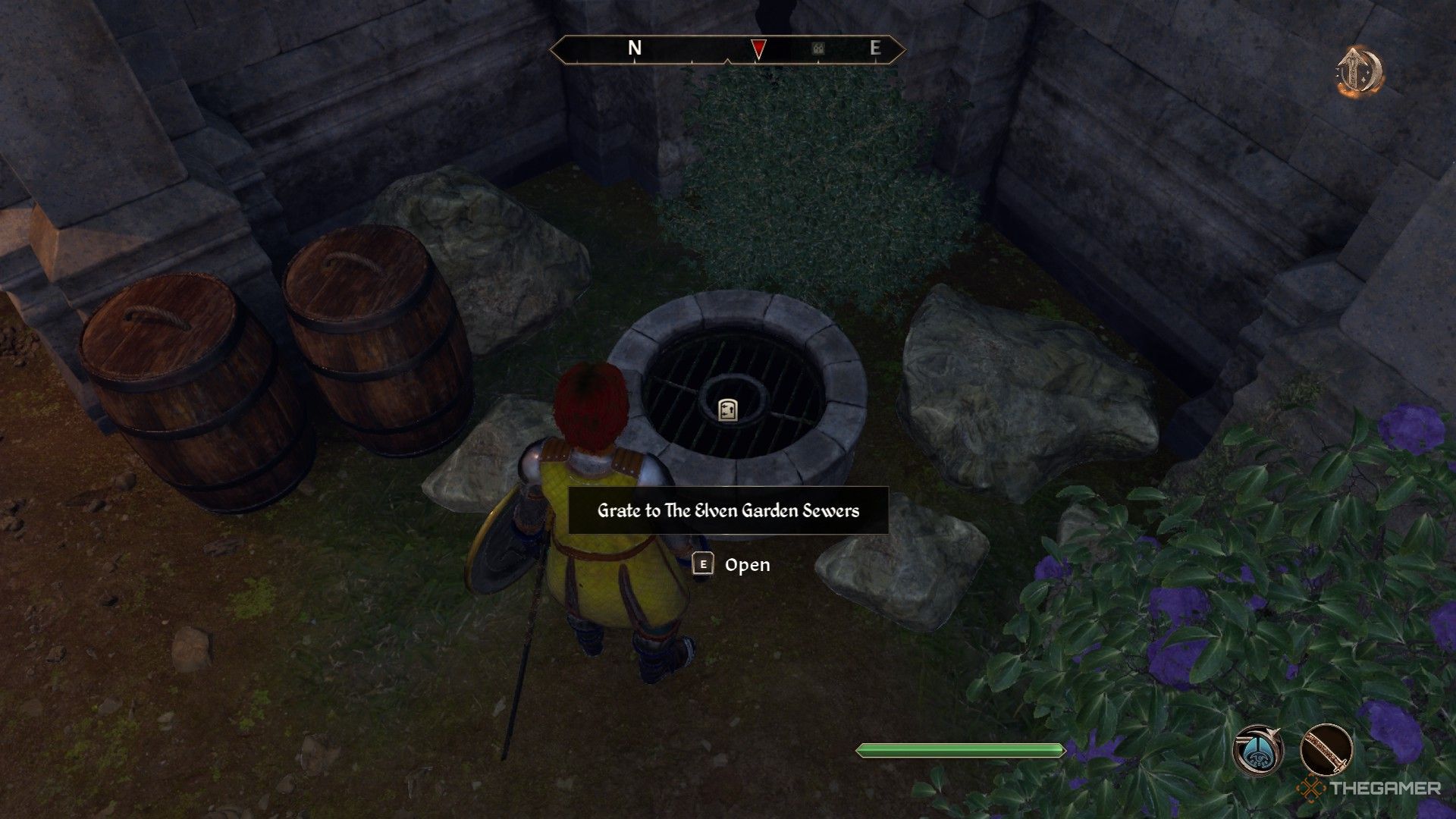 Player finds the entrance to the Elven Garden Sewers in Oblivion Remastered.