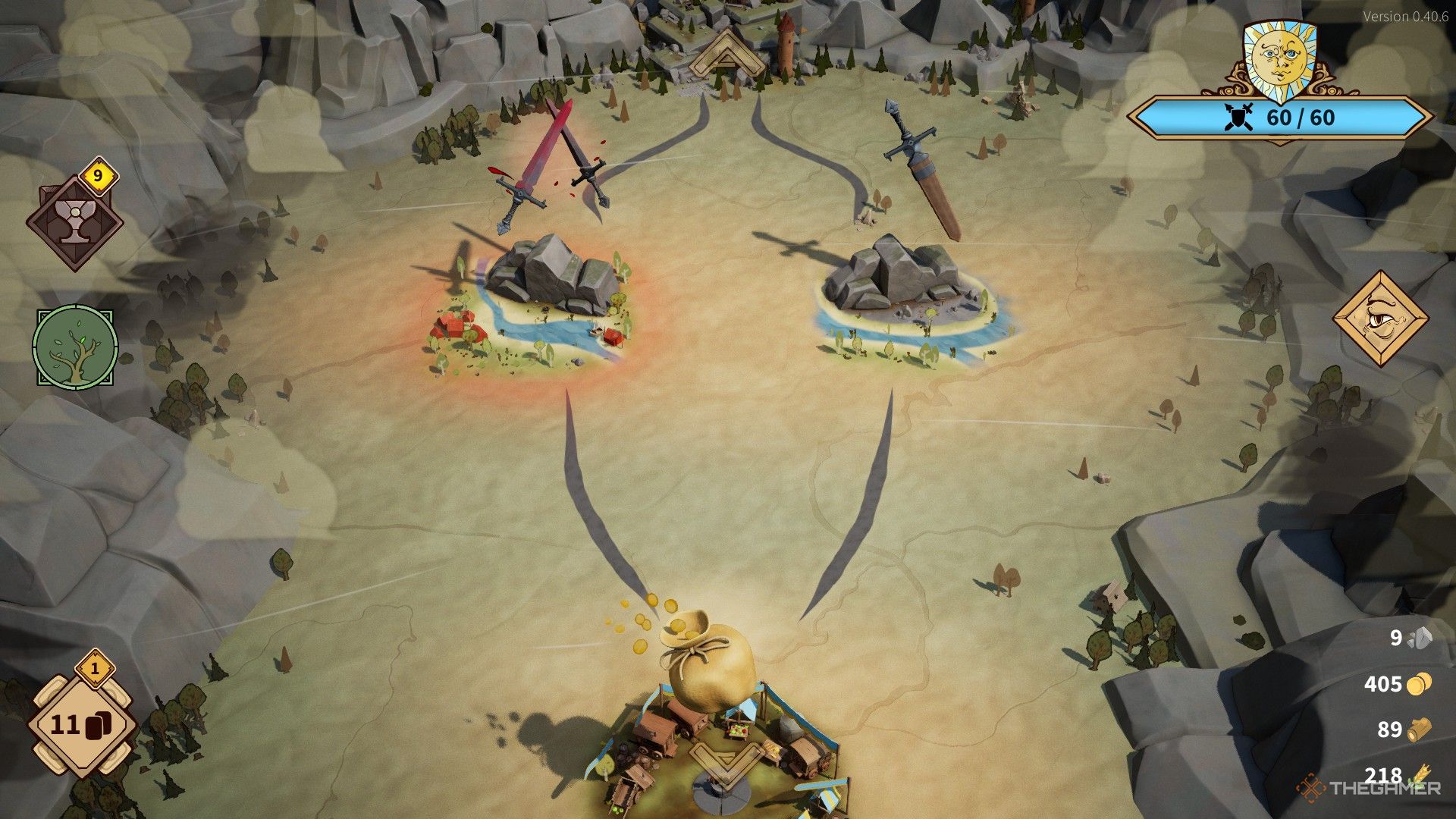 the player chooses whether to enter a hostile region or avoid combat in on the world map in drop duchy.