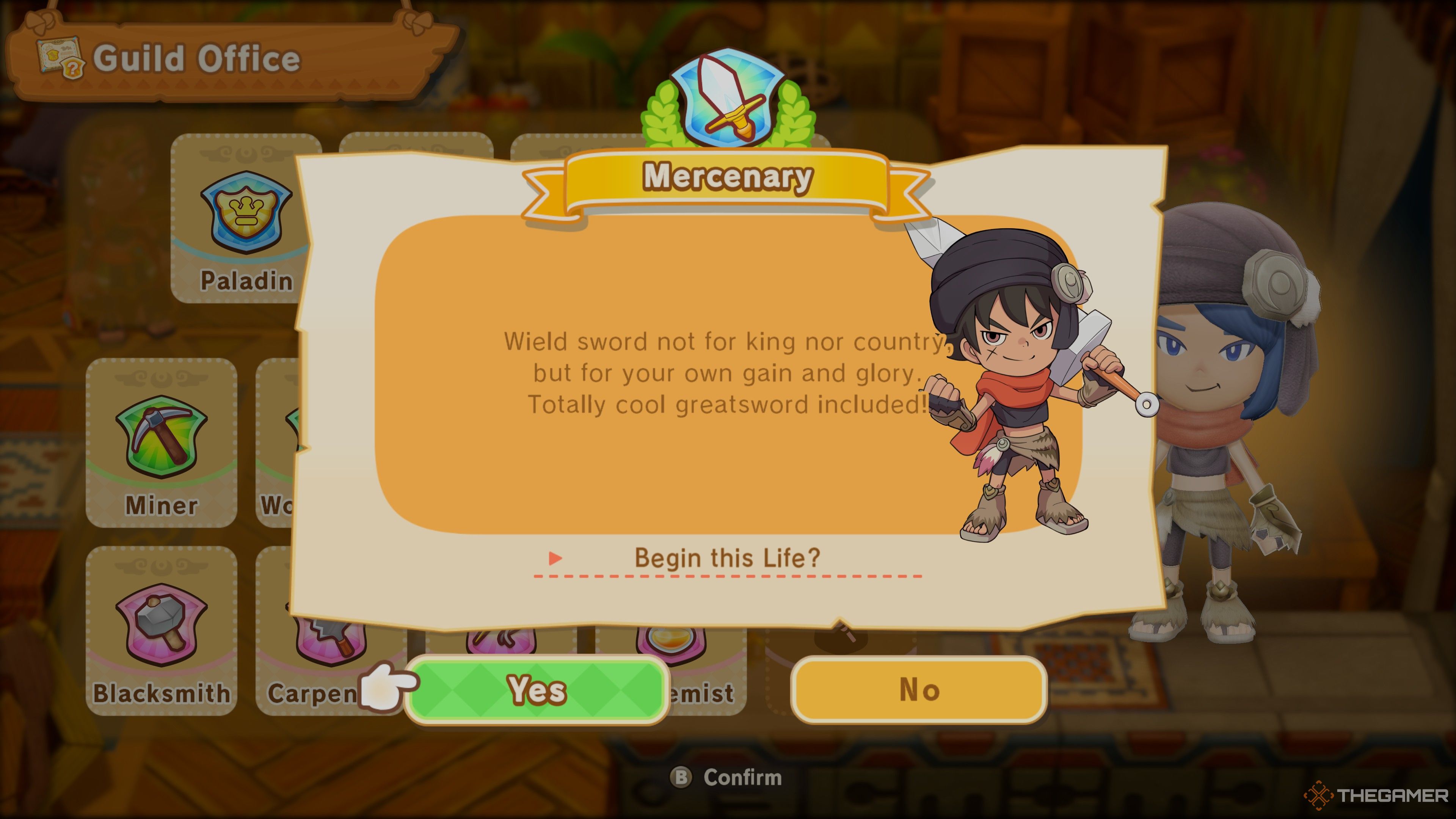 Начало пути наемника в Fantasy Life i.
