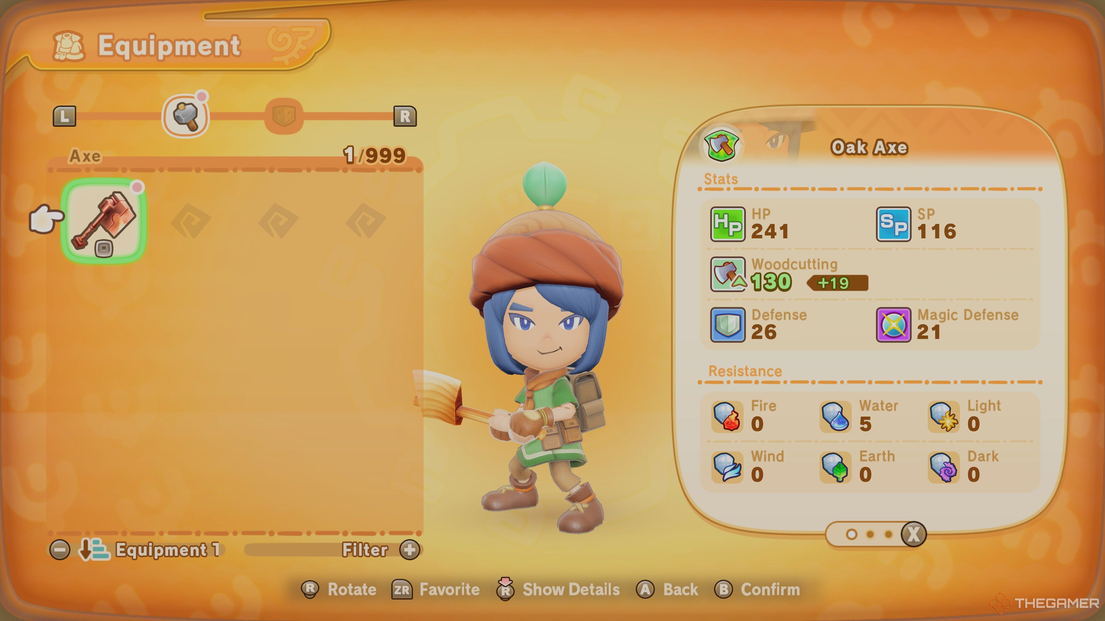 A new Woodcutter in Fantasy Life i.
