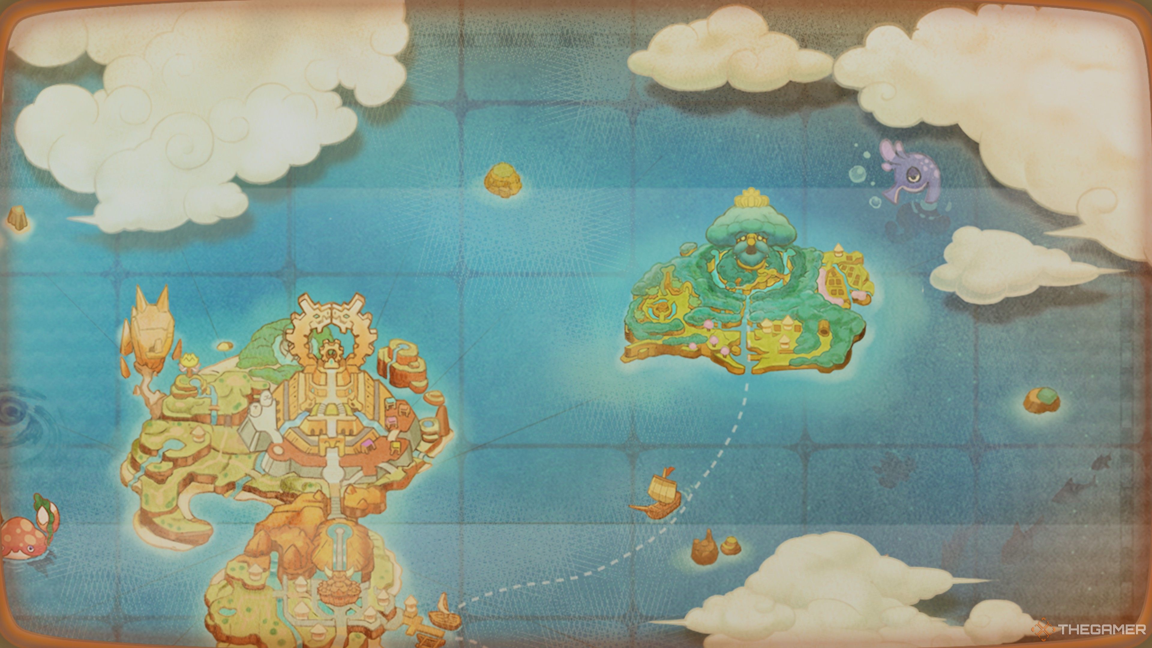 Приближаясь к Дальнему Острову в Fantasy Life i.