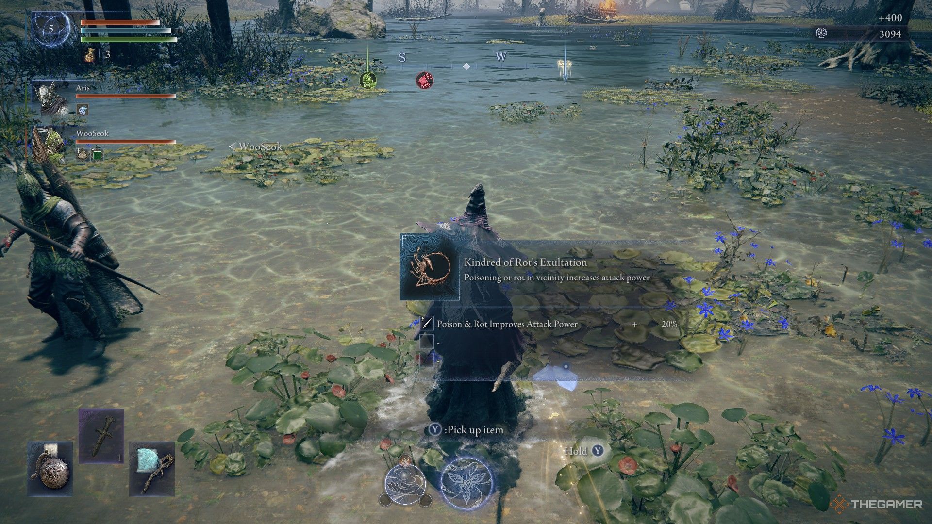 Recluse kills a scarab to discover the Kindred of Rot's Exaltation Talisman in Elden Ring Nightreign.