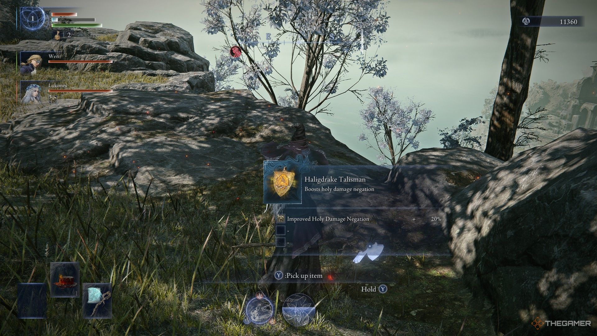 Recluse finds the Haligdrake Talisman in Elden Ring Nightreign.
