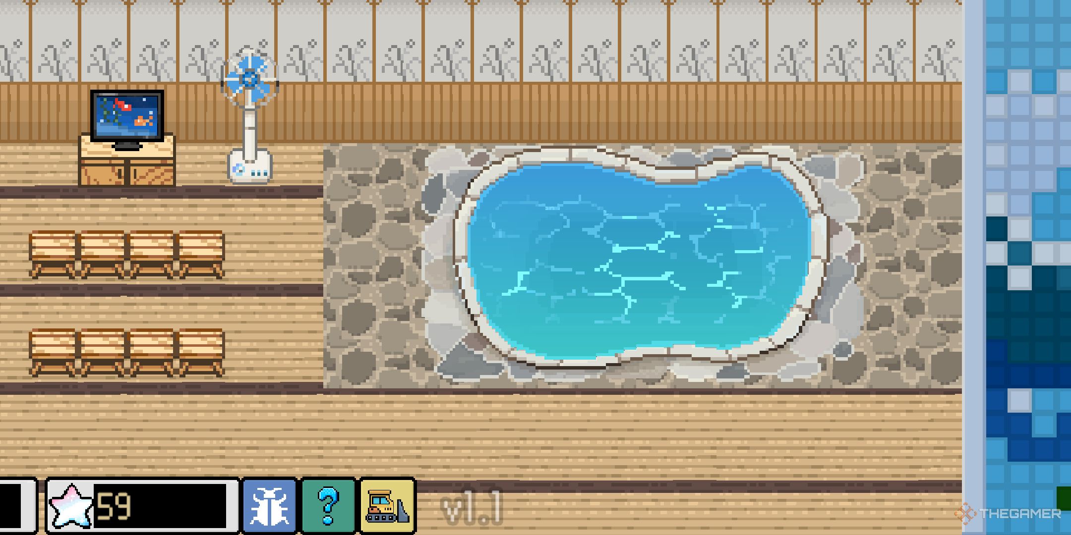A large bath in Animal Spa.