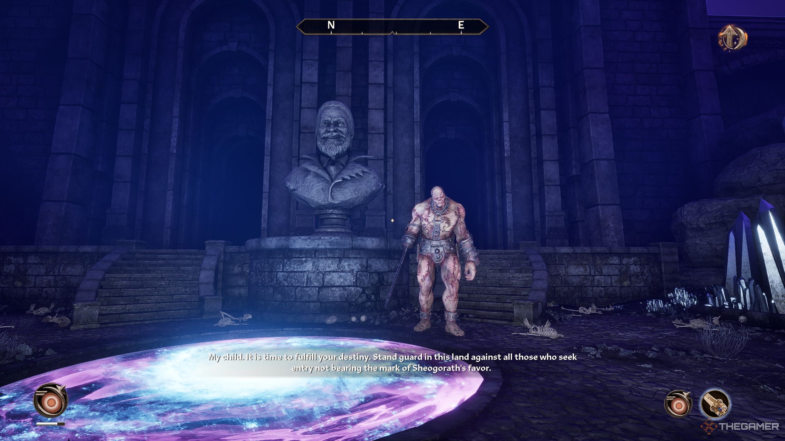 A picture of the Gatekeeper being reborn - Oblivion Remastered