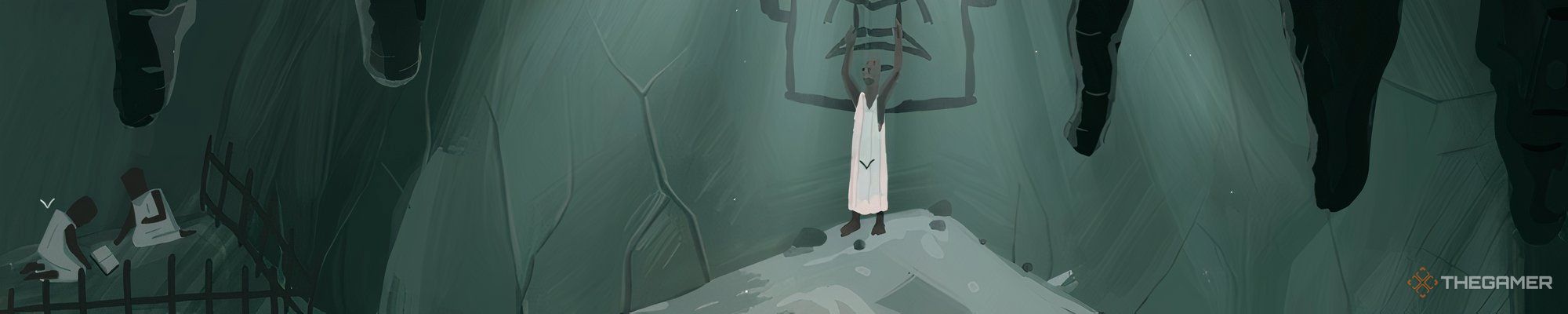 A preacher in the cave in The Rise of the Golden Idol.