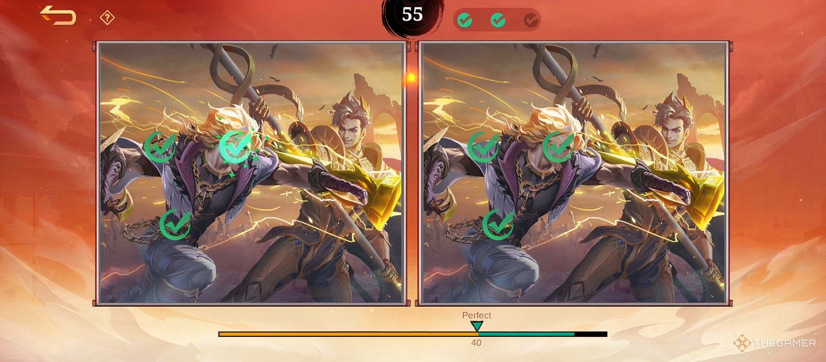 A screenshot showing all the difference in stage three of the Specialized Genjutsu Training event in Mobile Legends X Naruto.