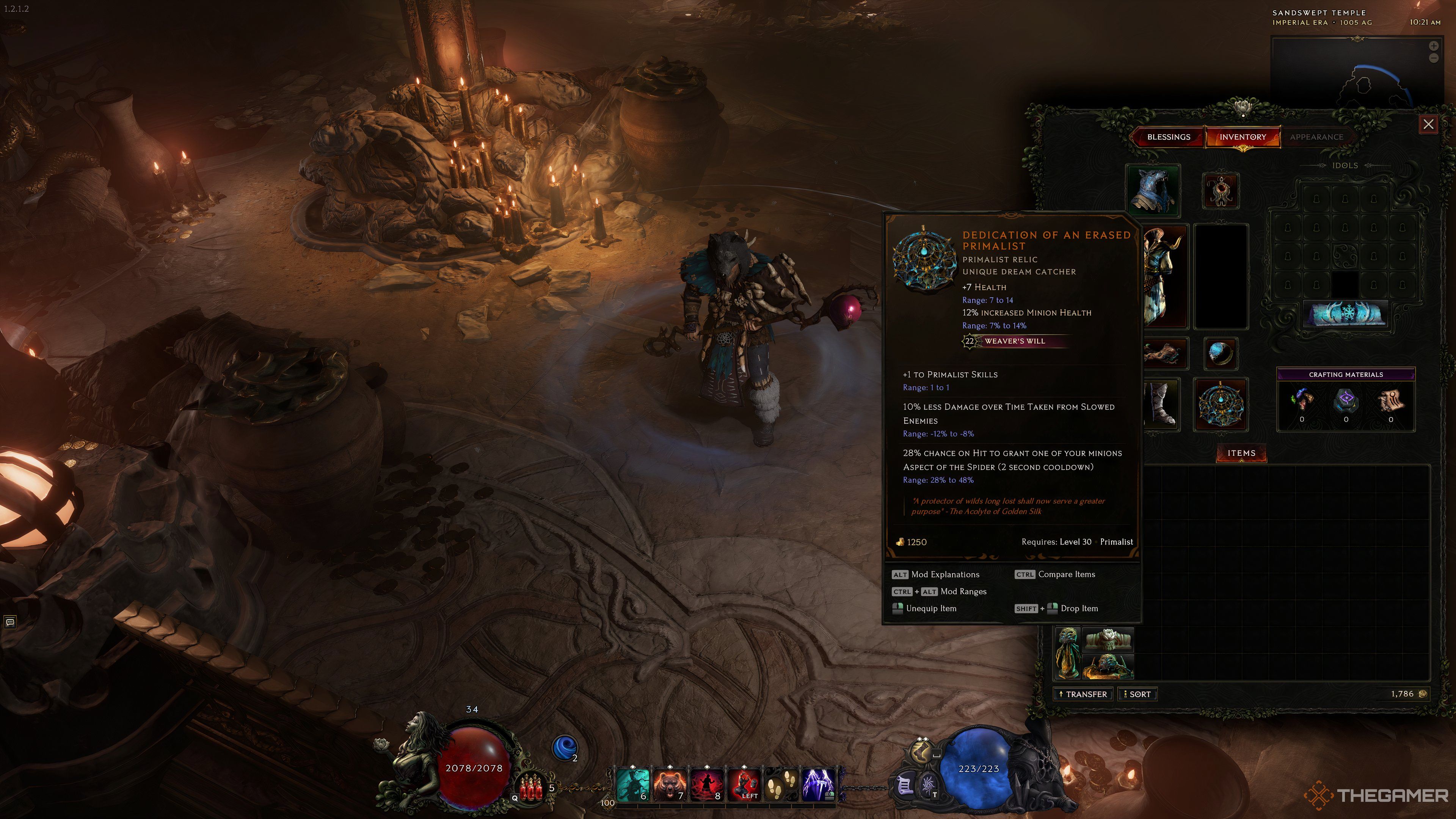 A Unique Relic called Dedication of an Erased Primalist for Primalists.