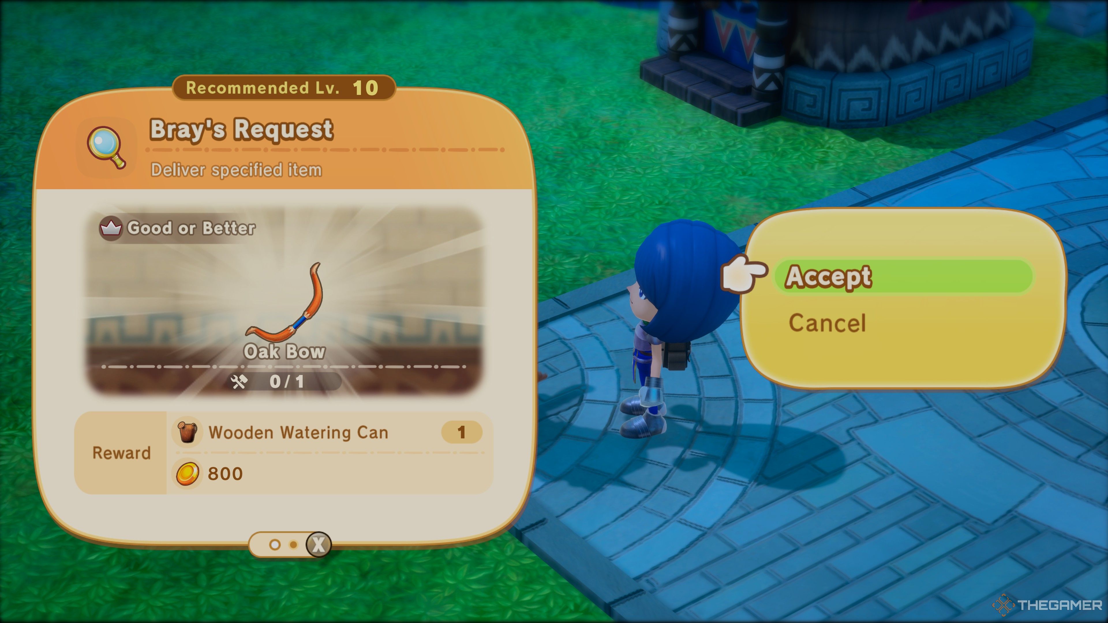 Bray's Request requiring the Oak Bow in Fantasy Life i.