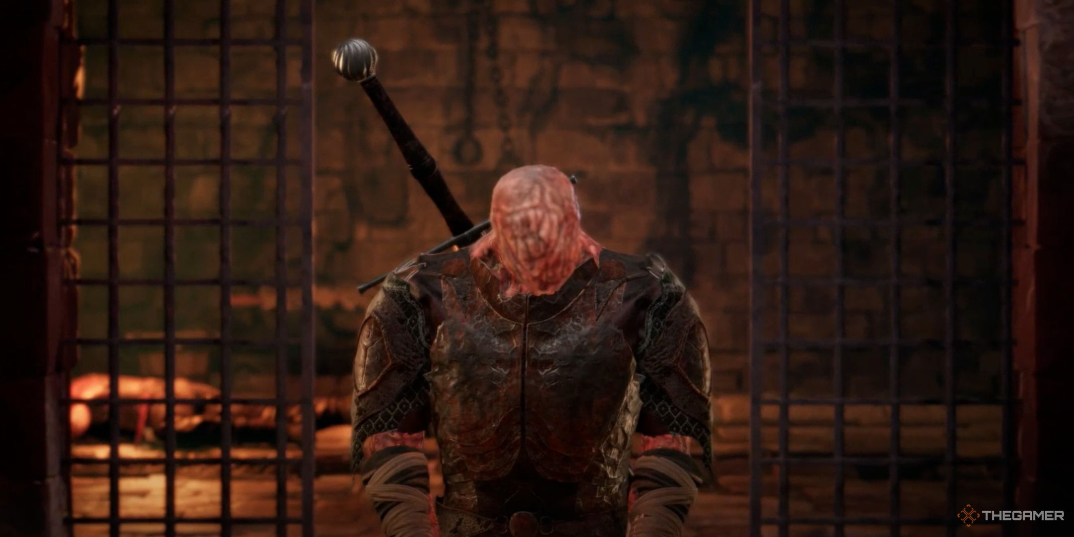 Close up view of the Wailng Effigy in the Asylum section of Tainted Grail The Fall of Avalon.