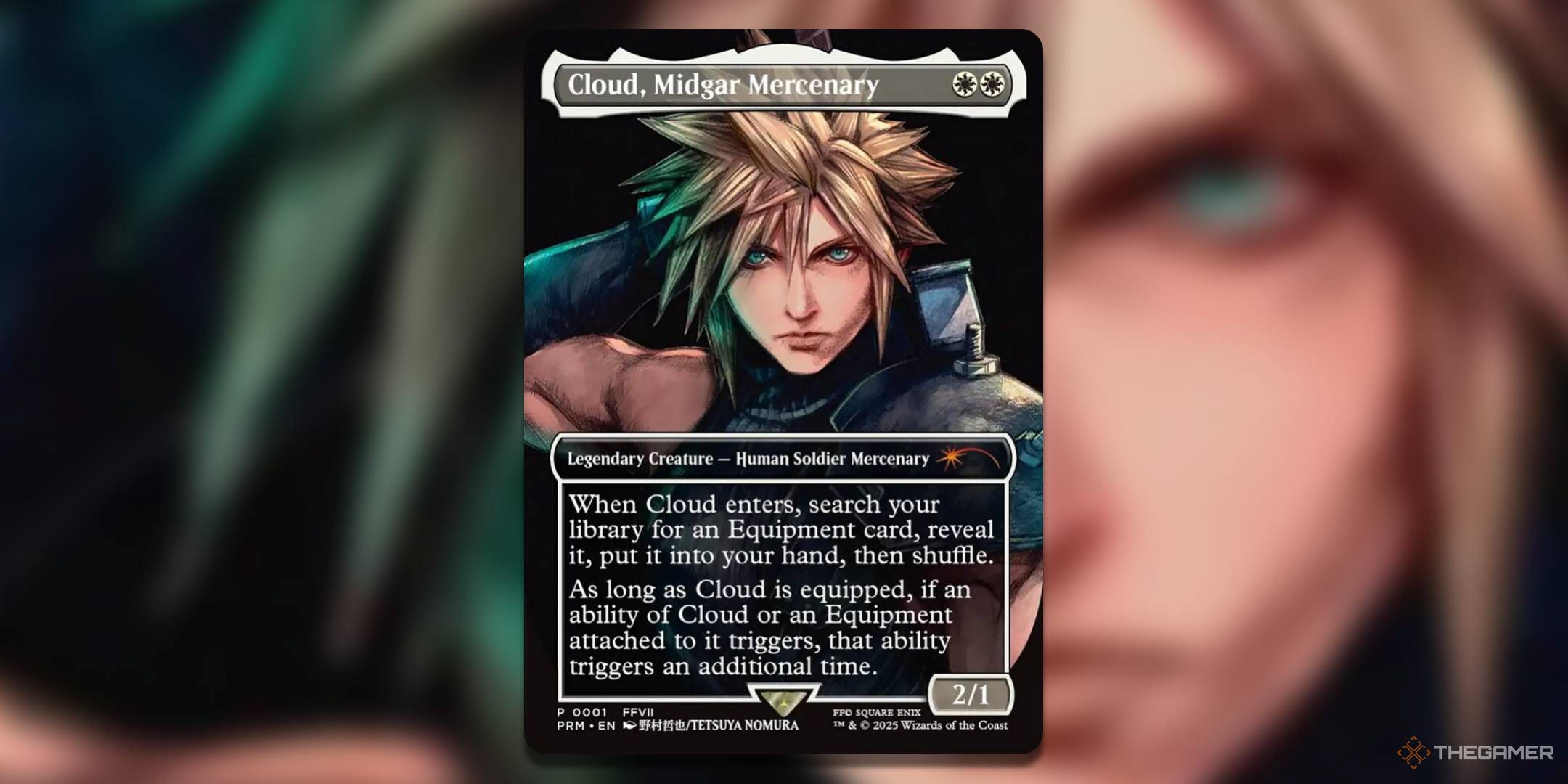 The Cloud, Midgar Mercenary Pro Tour Promo, from Magic: The Gathering.