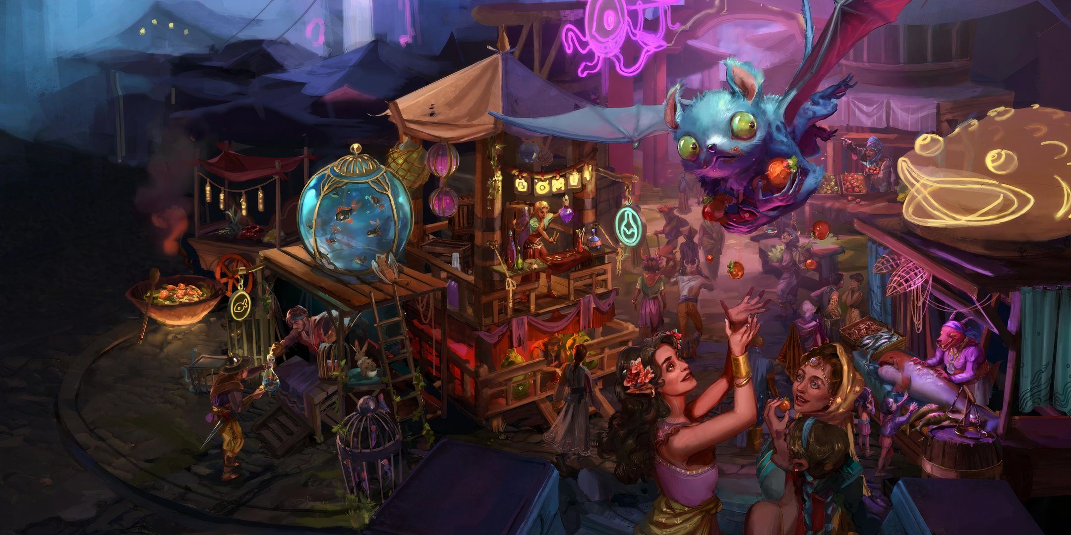 The Radiant Citadel marketplace in DND. 