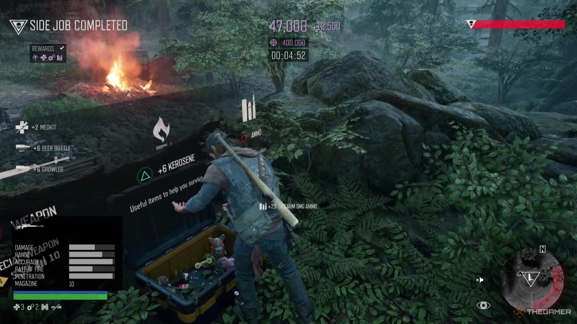 Дикон открывает сброс припасов в Days Gone Remastered.