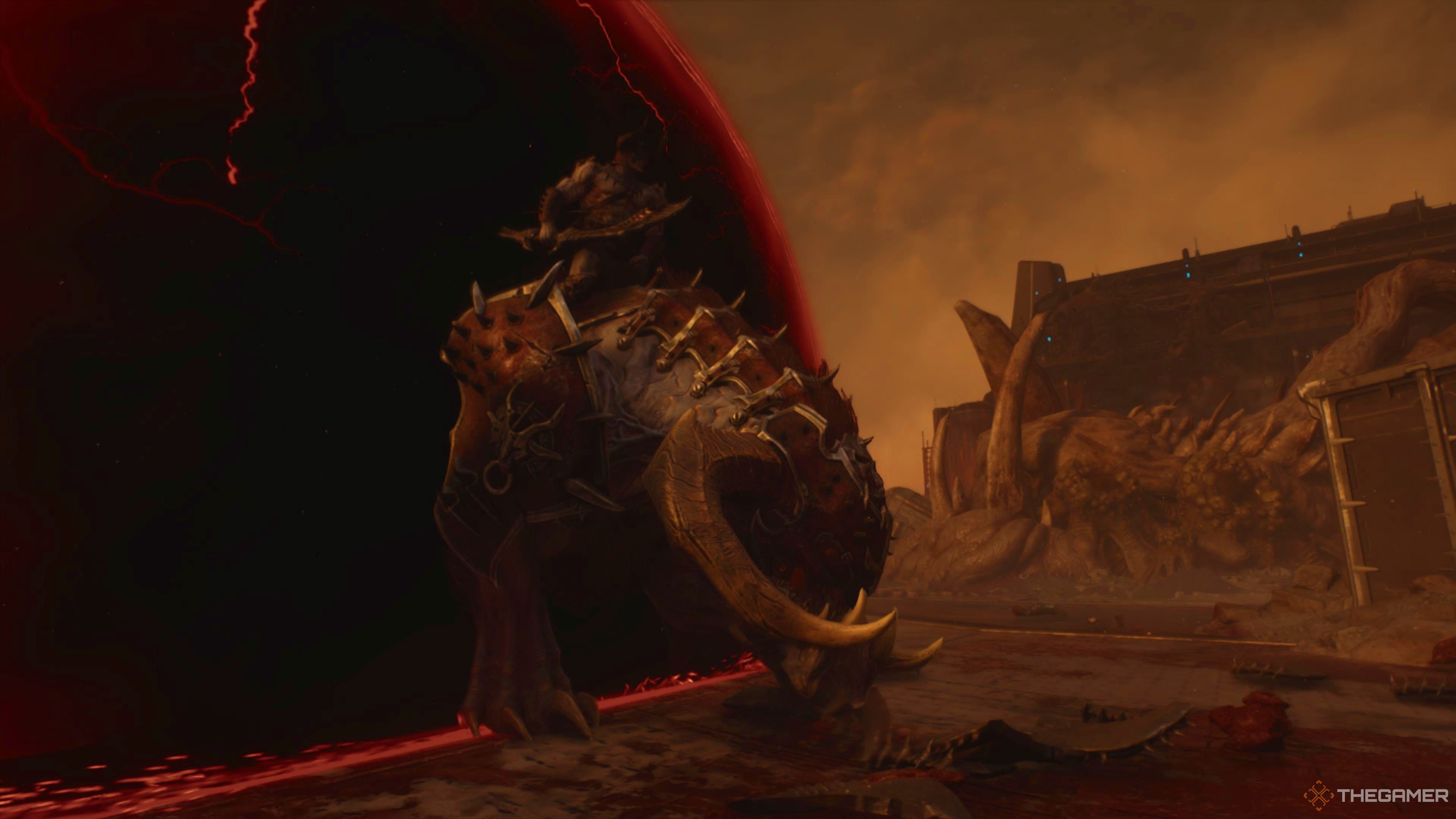 Demonic Pinky Rider Leader in Doom The Dark Ages.