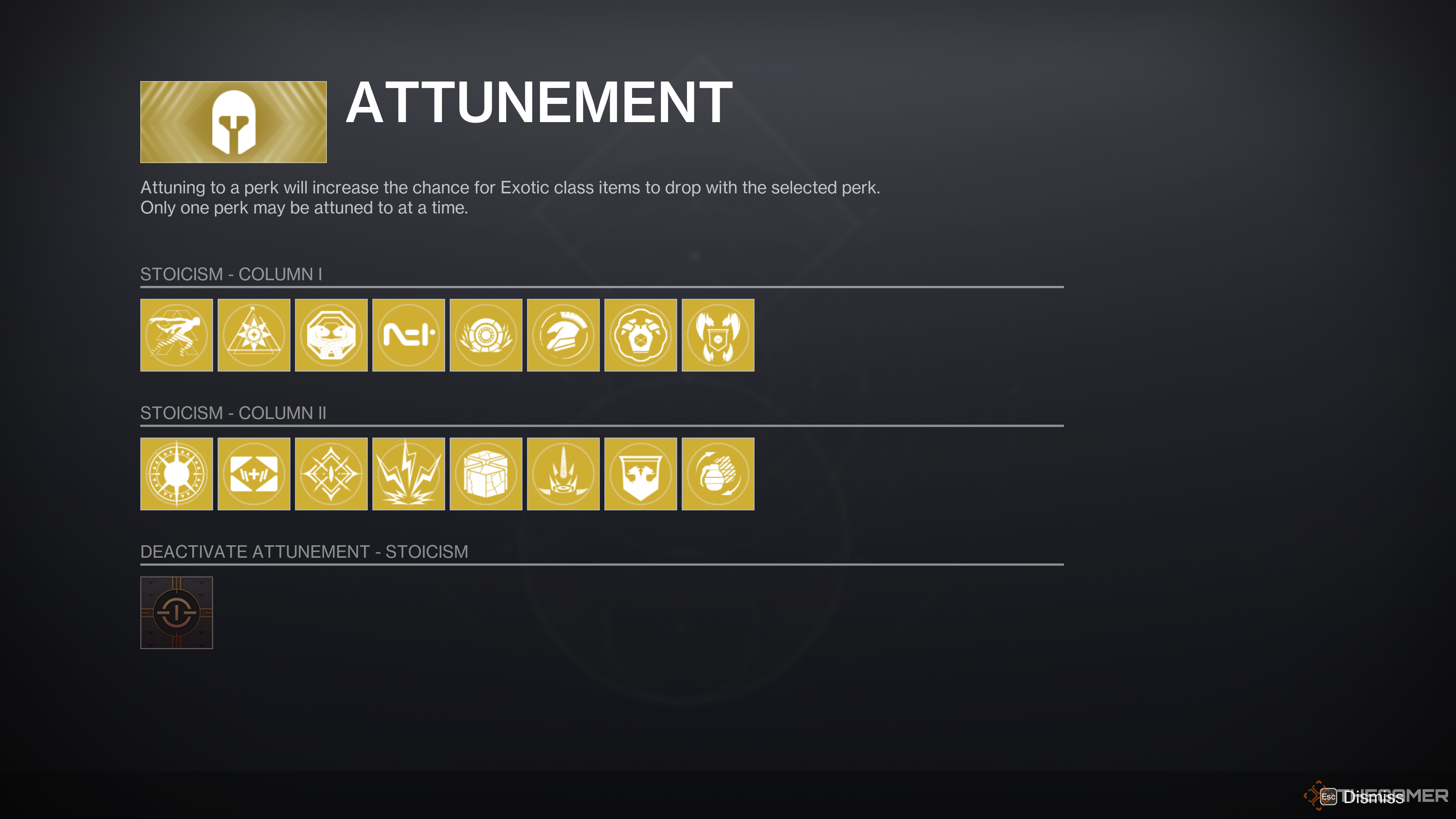 Destiny 2 All Stoicism Perks