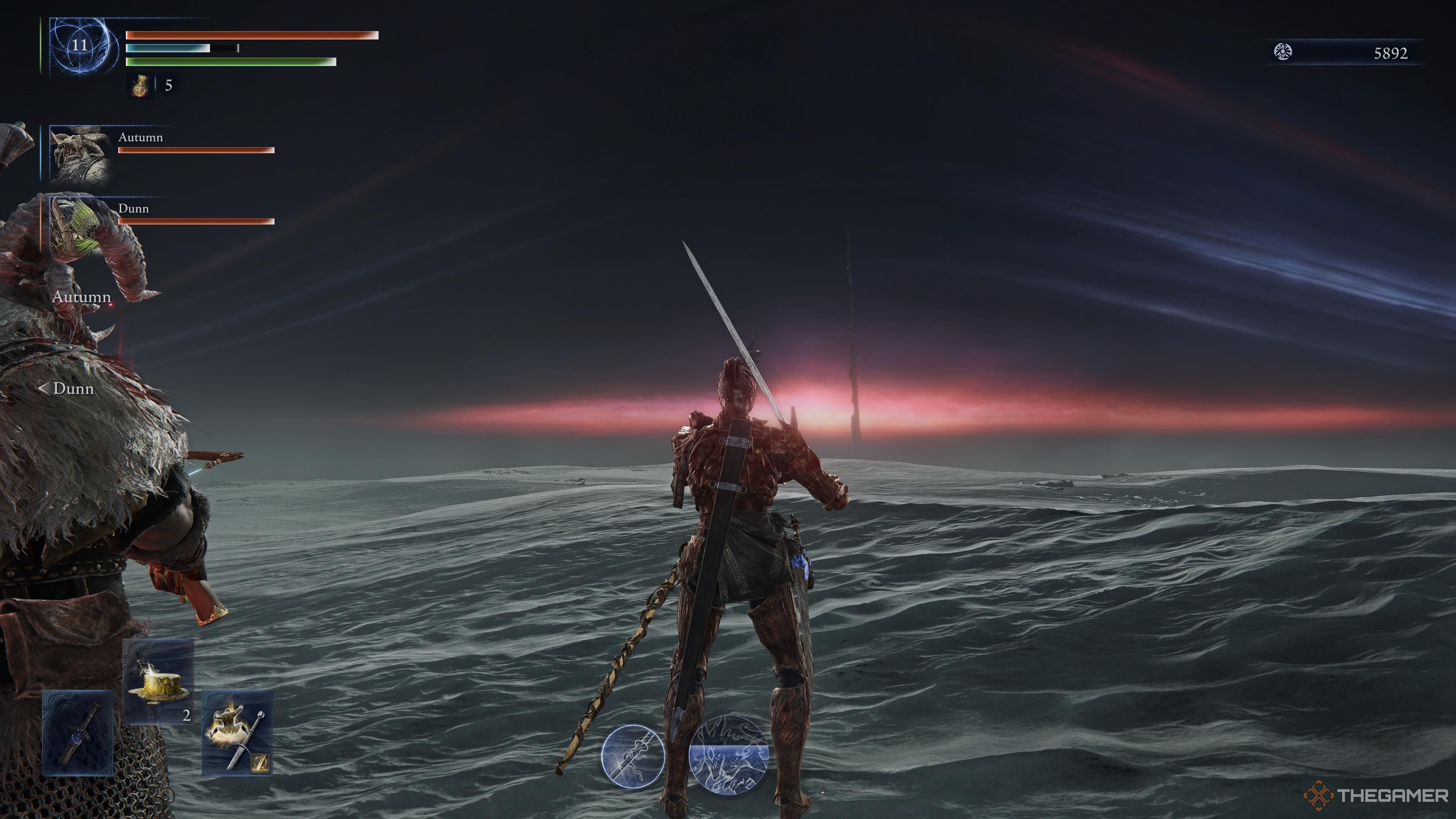 The arena where Gladius is fought in Elden Ring Nightreign.