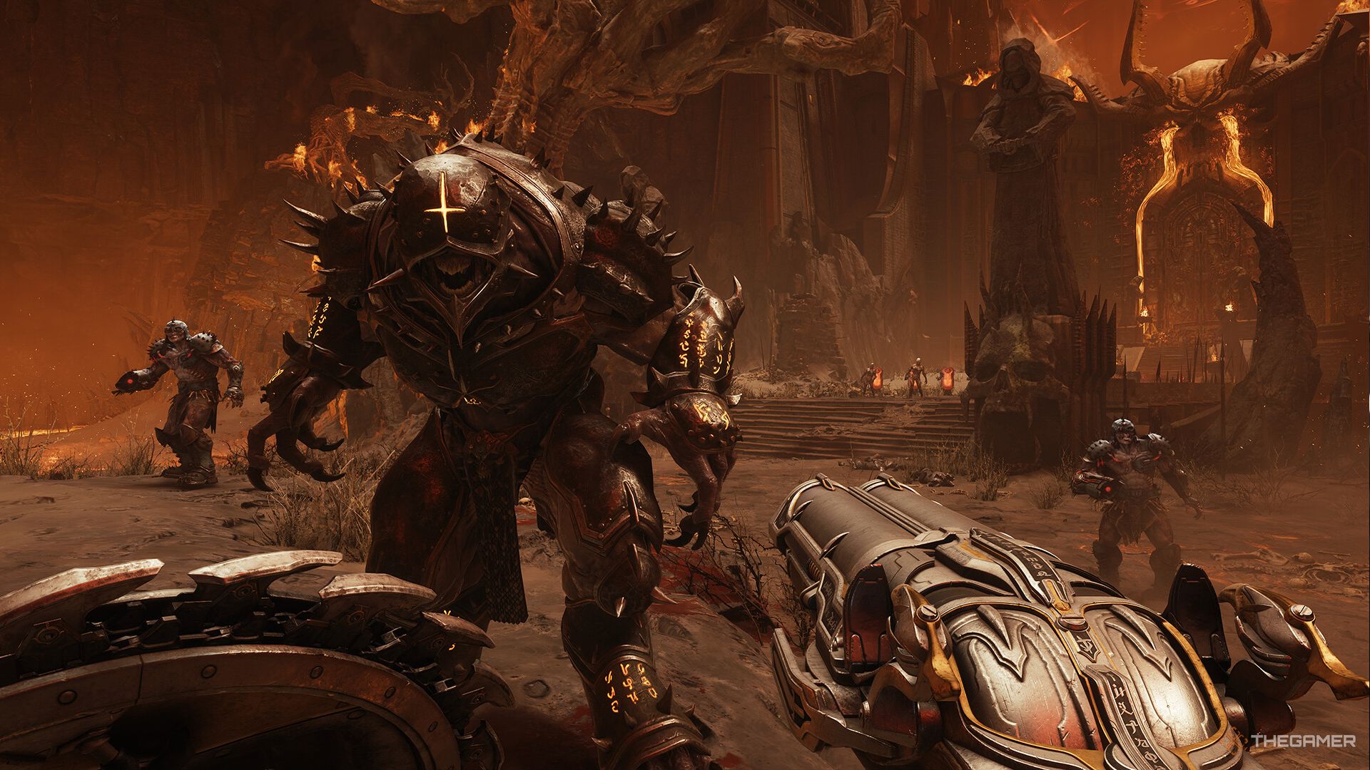 Сражаемся с демонами с помощью супердробовика в Doom The Dark Ages.