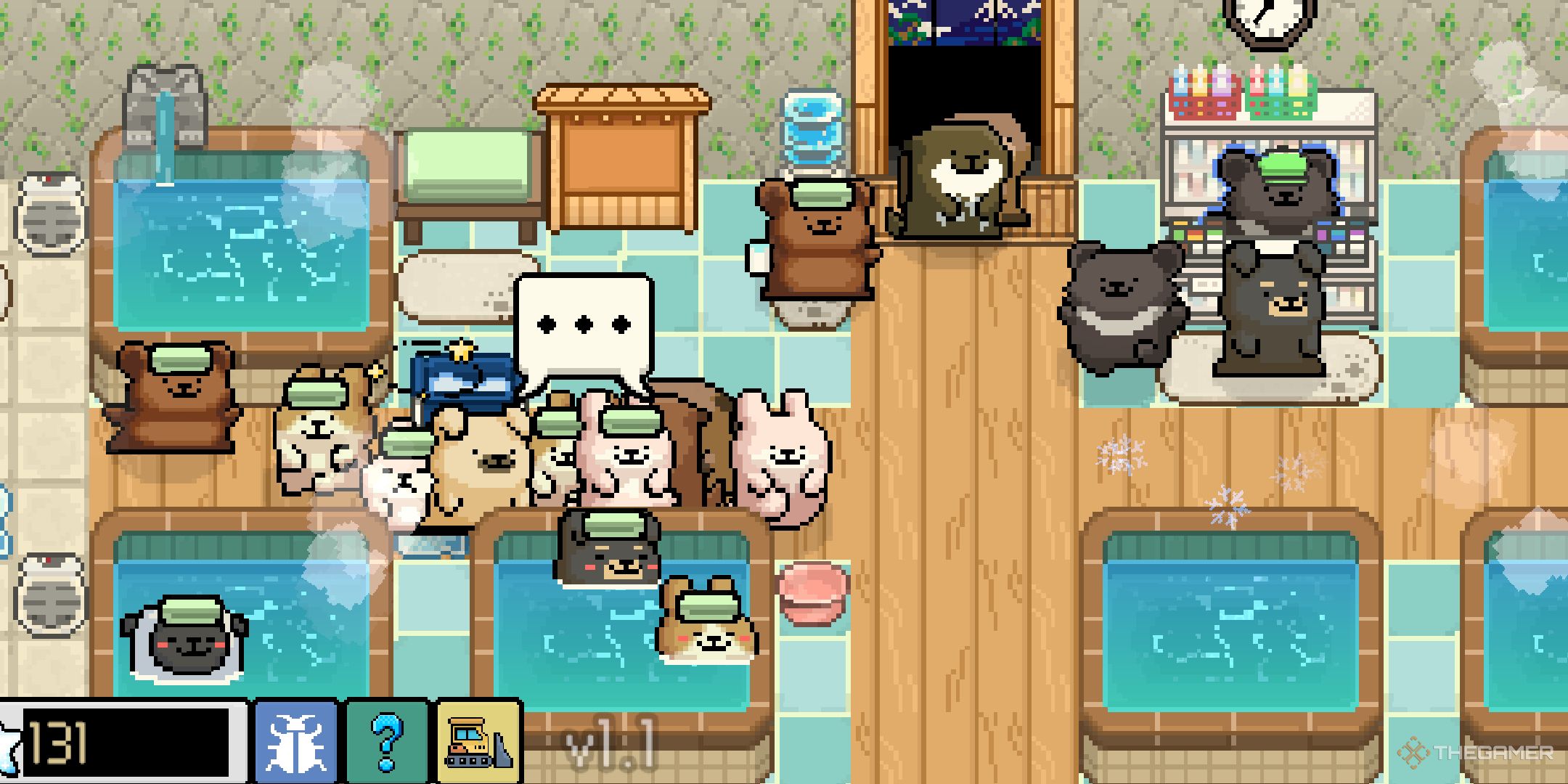 Guests gathering and talking near the entrance in Animal Spa.-1