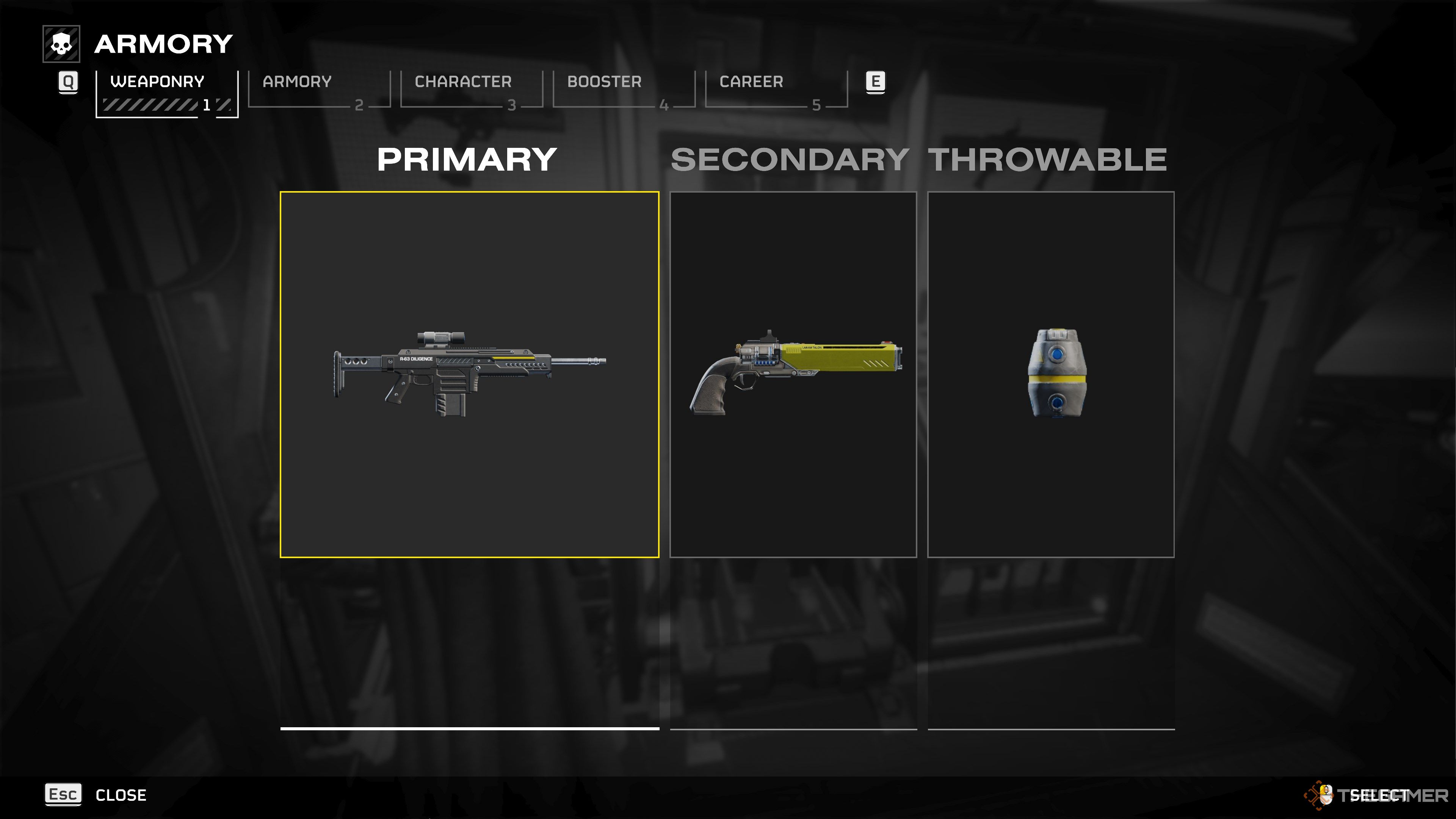 Helldivers 2 Loadout Select