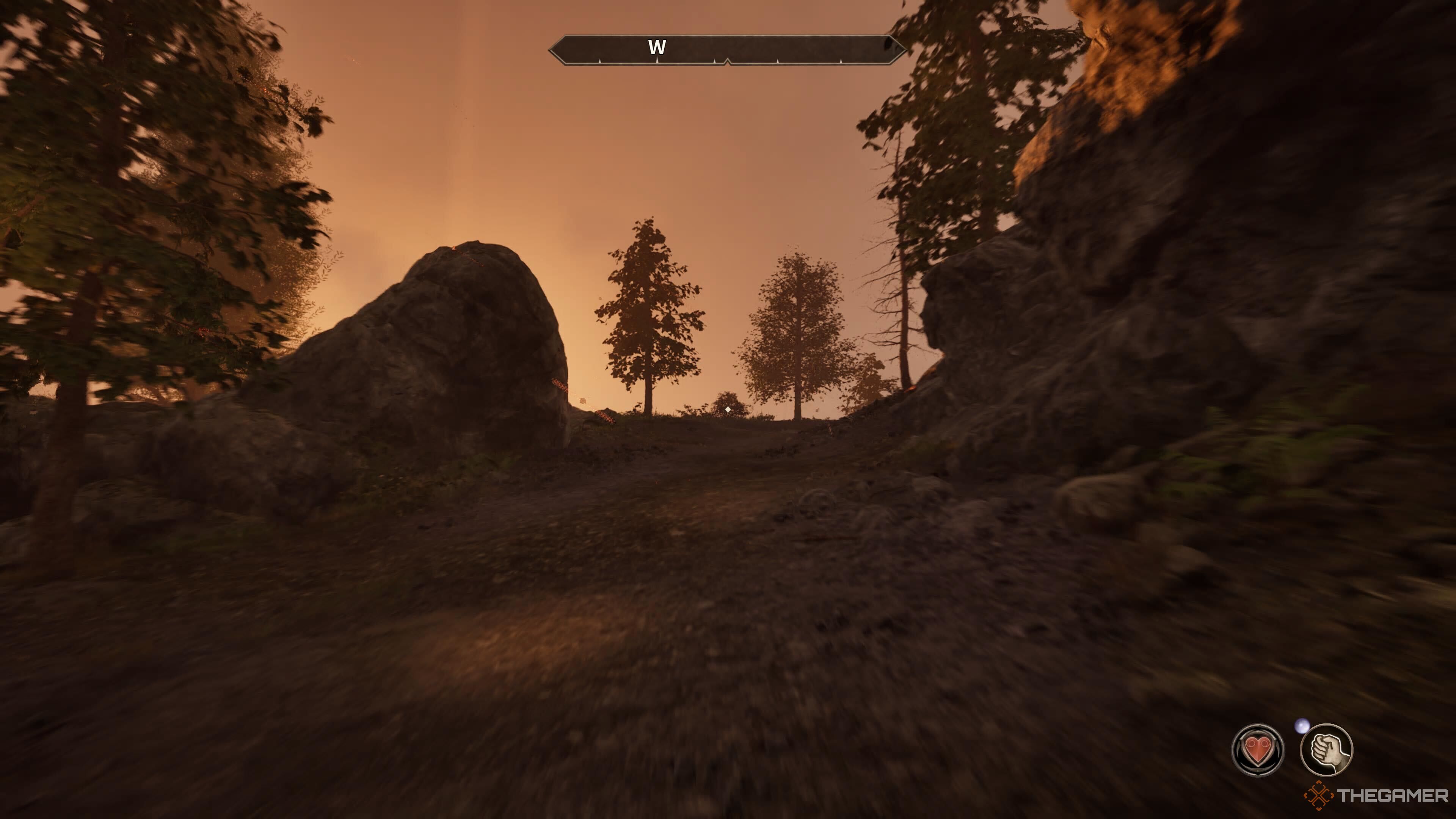 A hill near Kvatch in Oblivion Remastered.