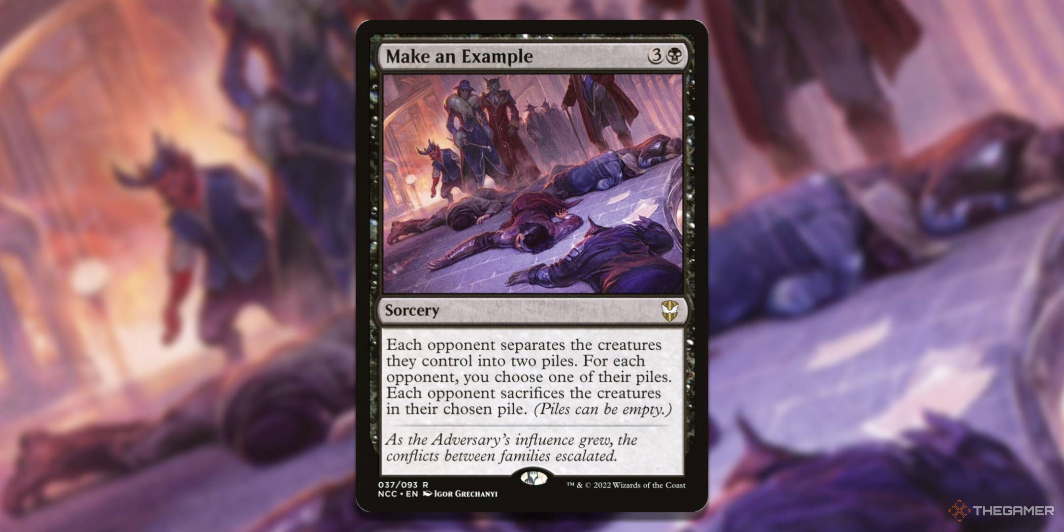 MTG Make an Example card with the art in the background.