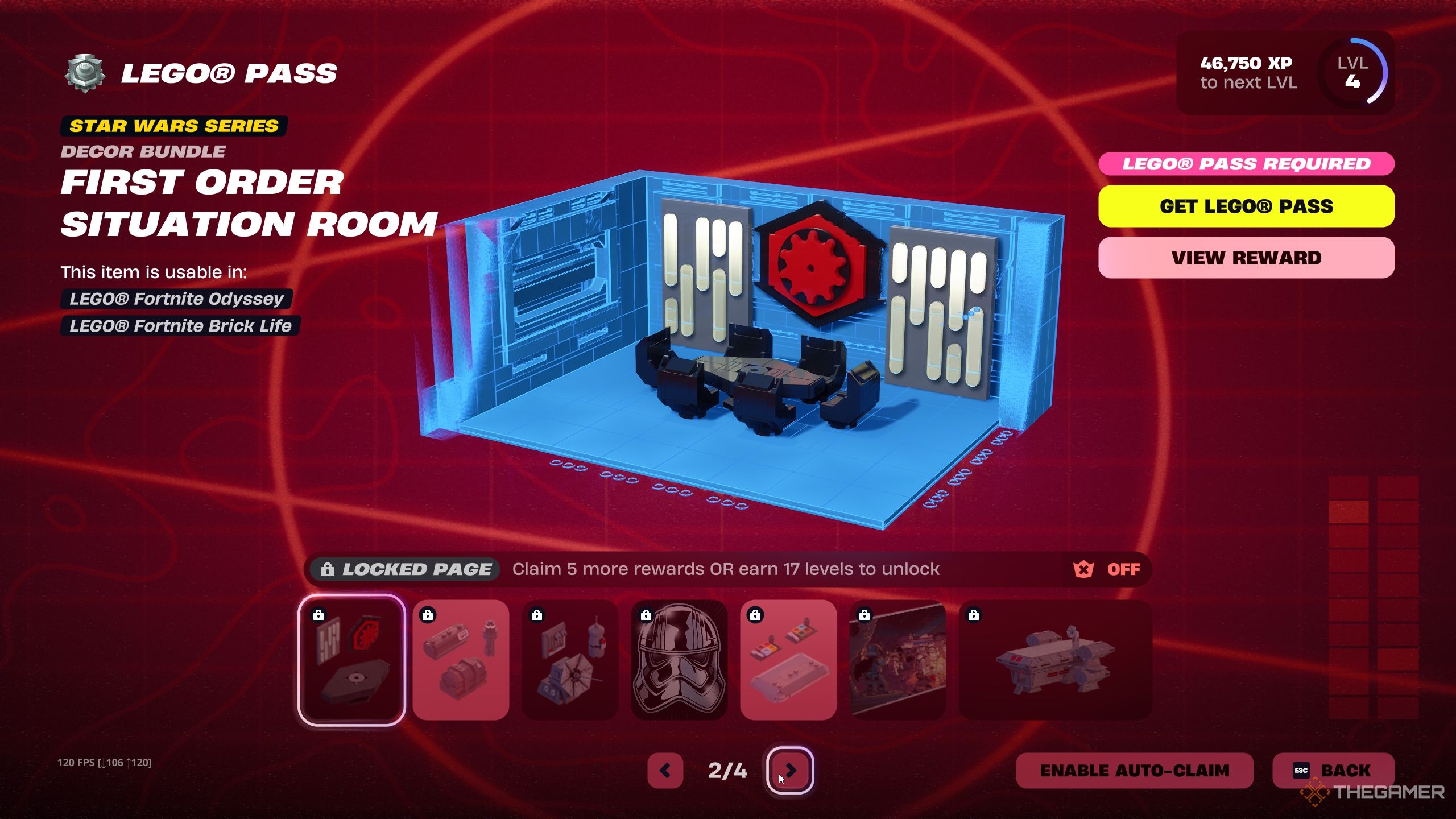 Page 2 of the Star Wars First Order LEGO Pass - Fortnite