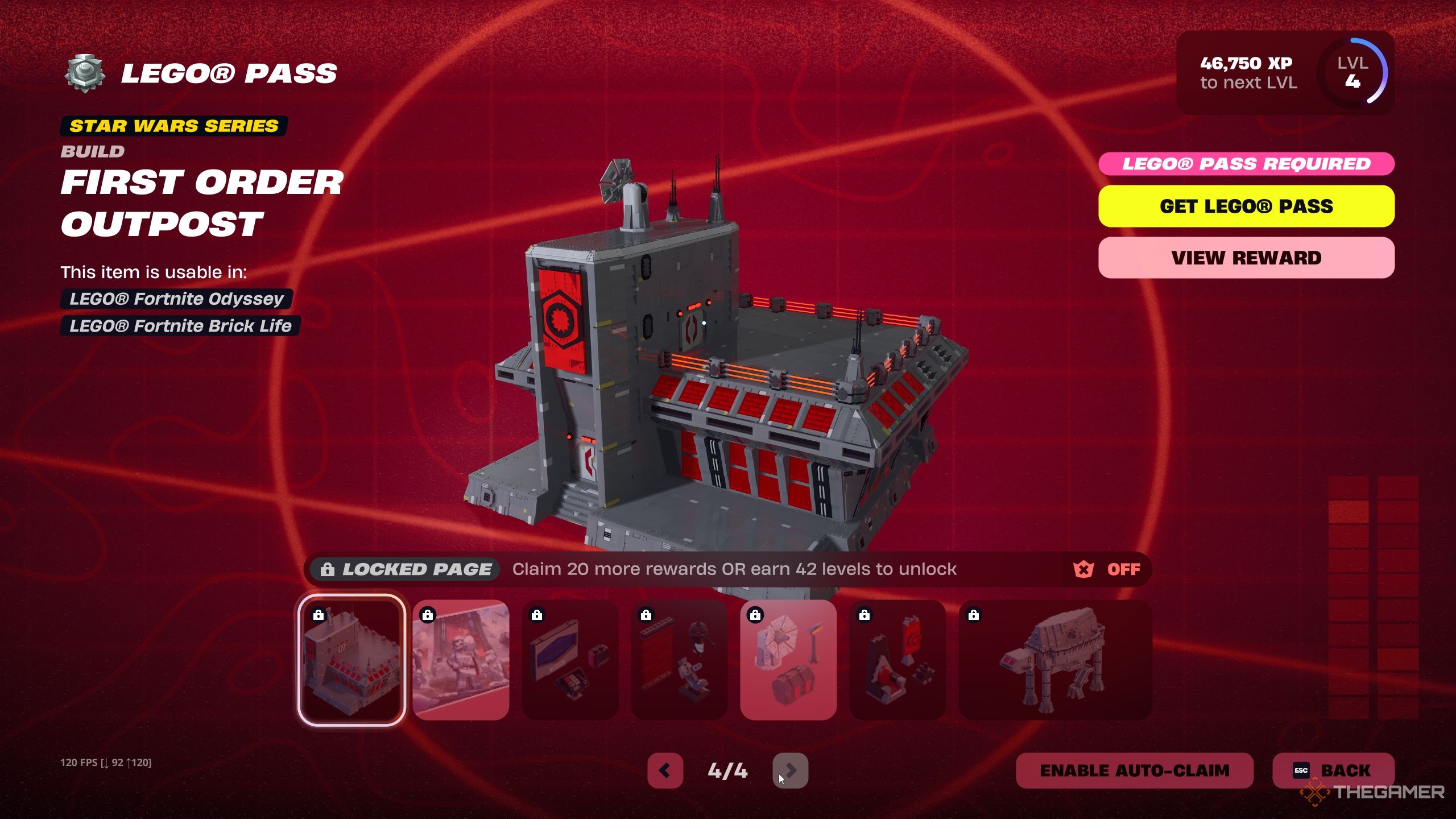 Page 4 of the Star Wars First Order LEGO Pass - Fortnite