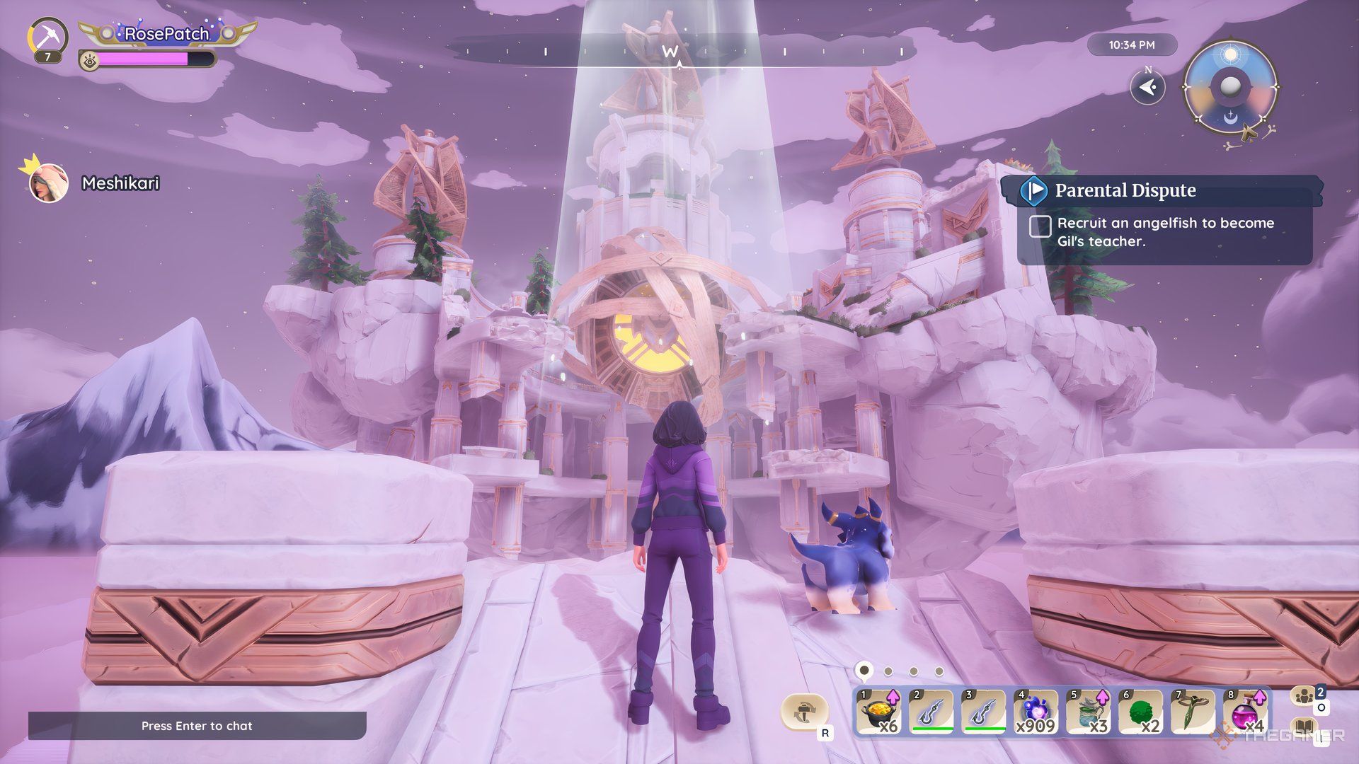 Standing In The Temple Of The Gales In Palia.