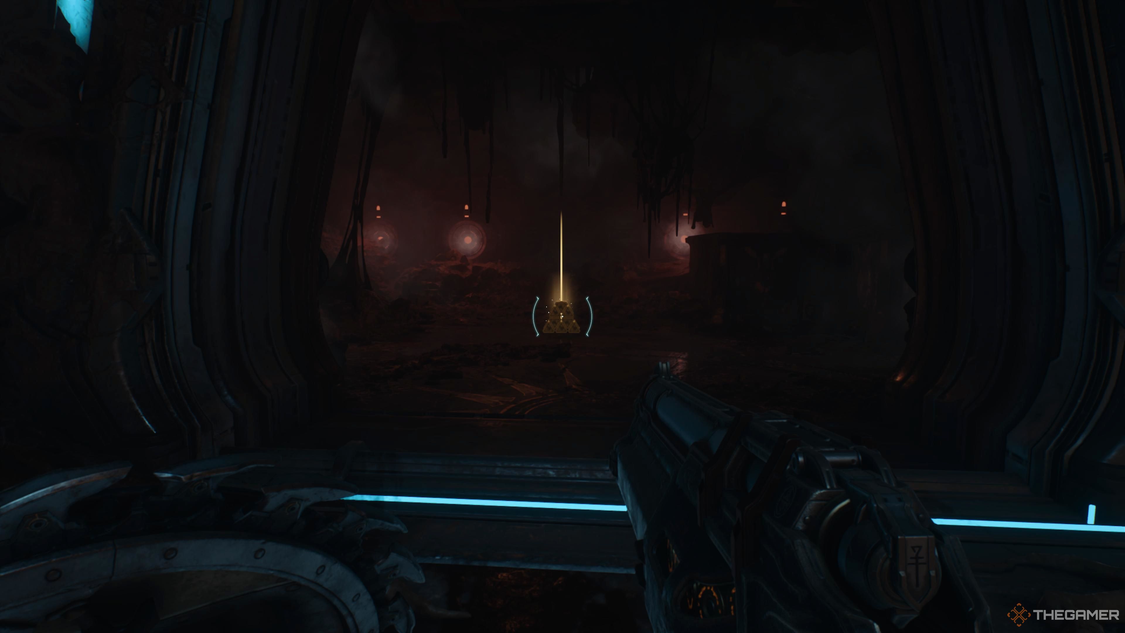 Pile of gold near the end of the Hebeth stage in Doom The Dark Ages.