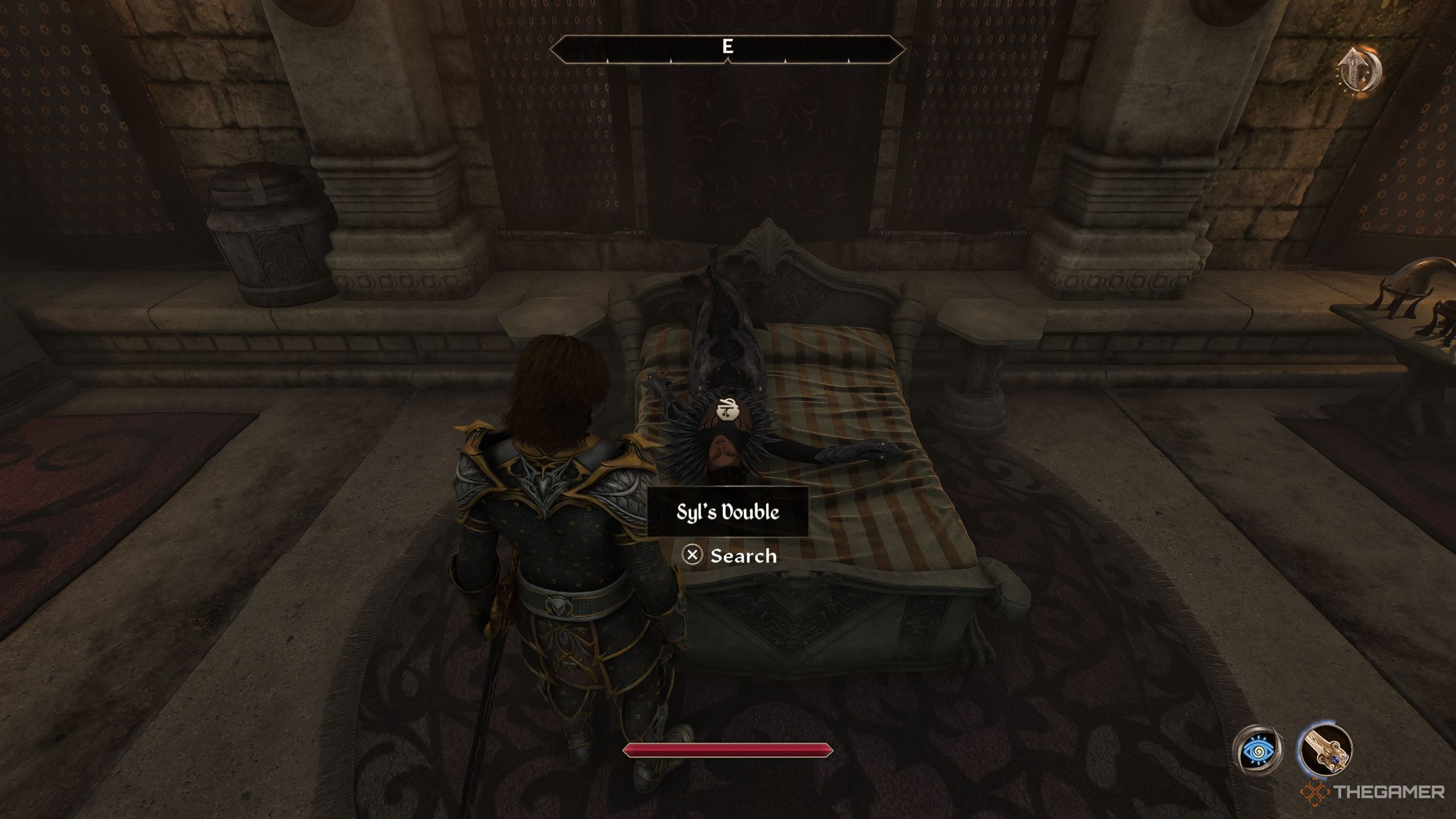Player looking at Syl double body - Oblivion Remastered