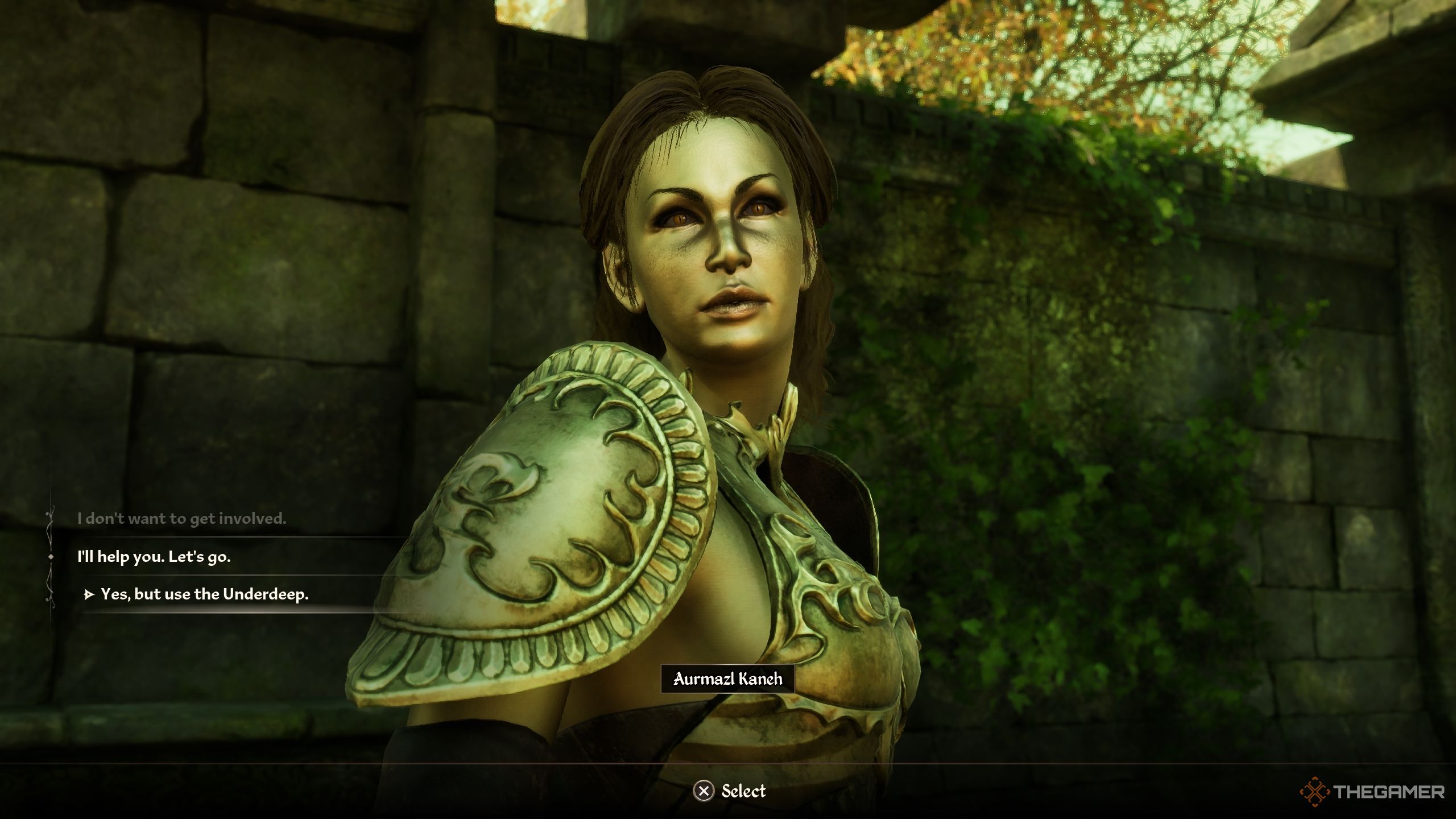Player speaking to Kaneh - Oblivion Remastered