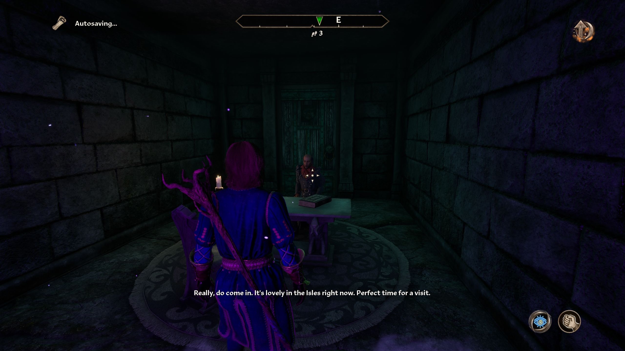 Player standing in front of Haskill - Oblivion Remastered
