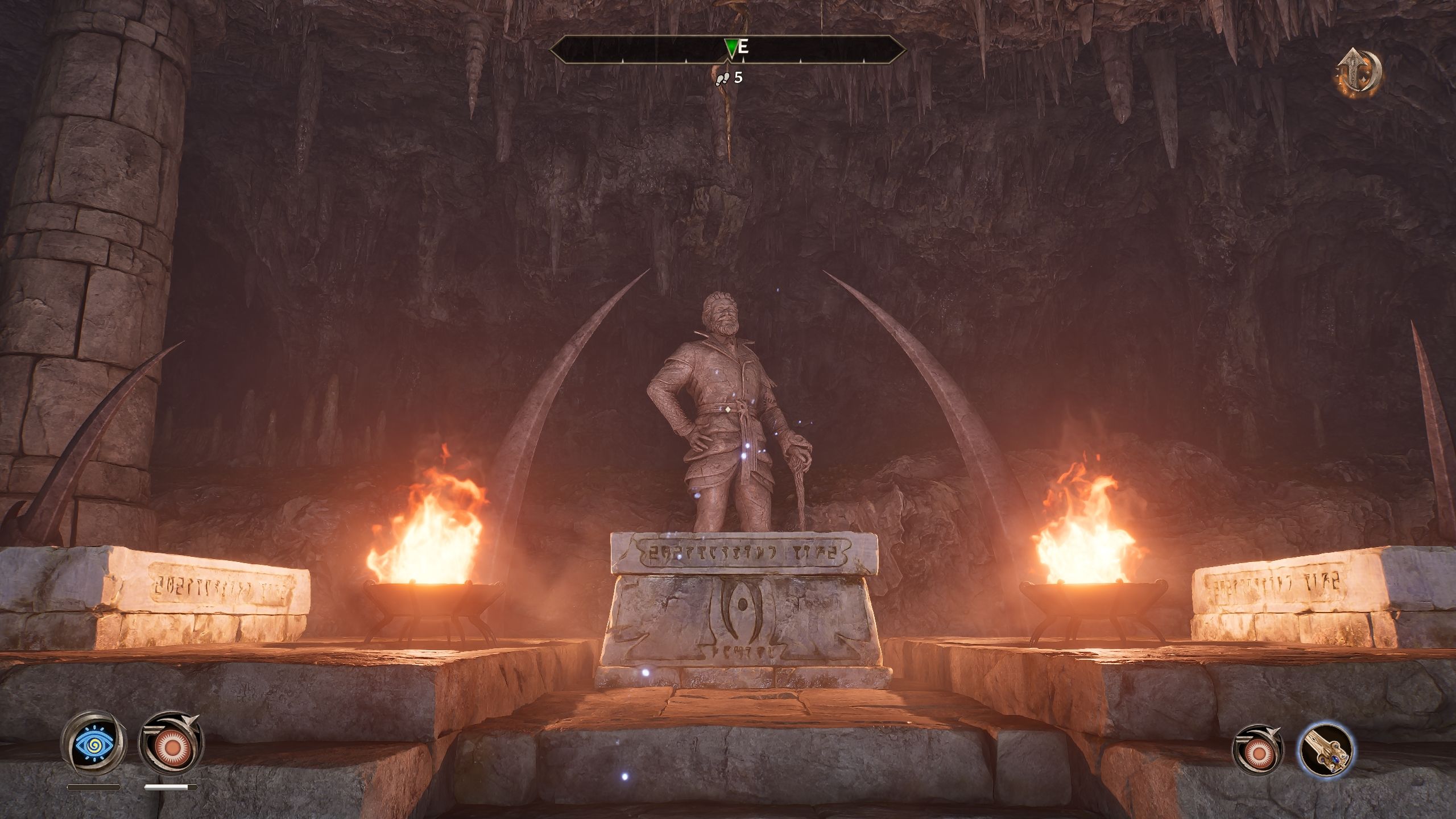 Player standing in front of the altar where you can drop the staff - Oblivion Remastered
