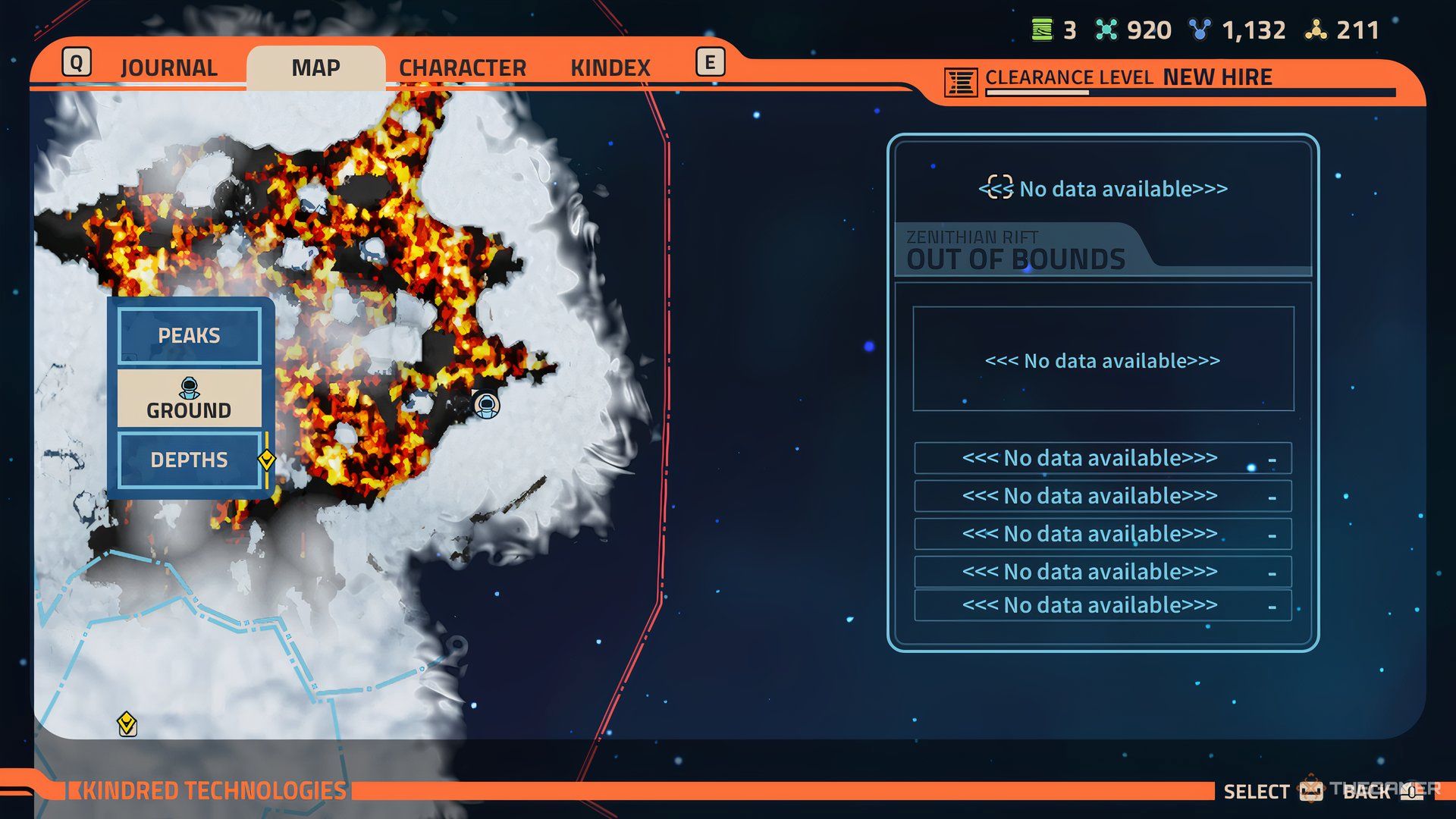 Location of the crate highlighted on the map of Revenge of the Savage Planet.