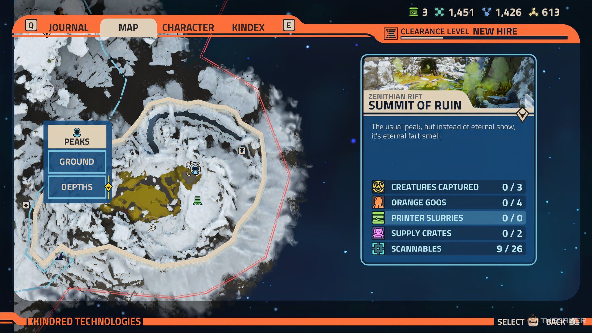 Player the crate's location on the map of Revenge of the Savage Planet.