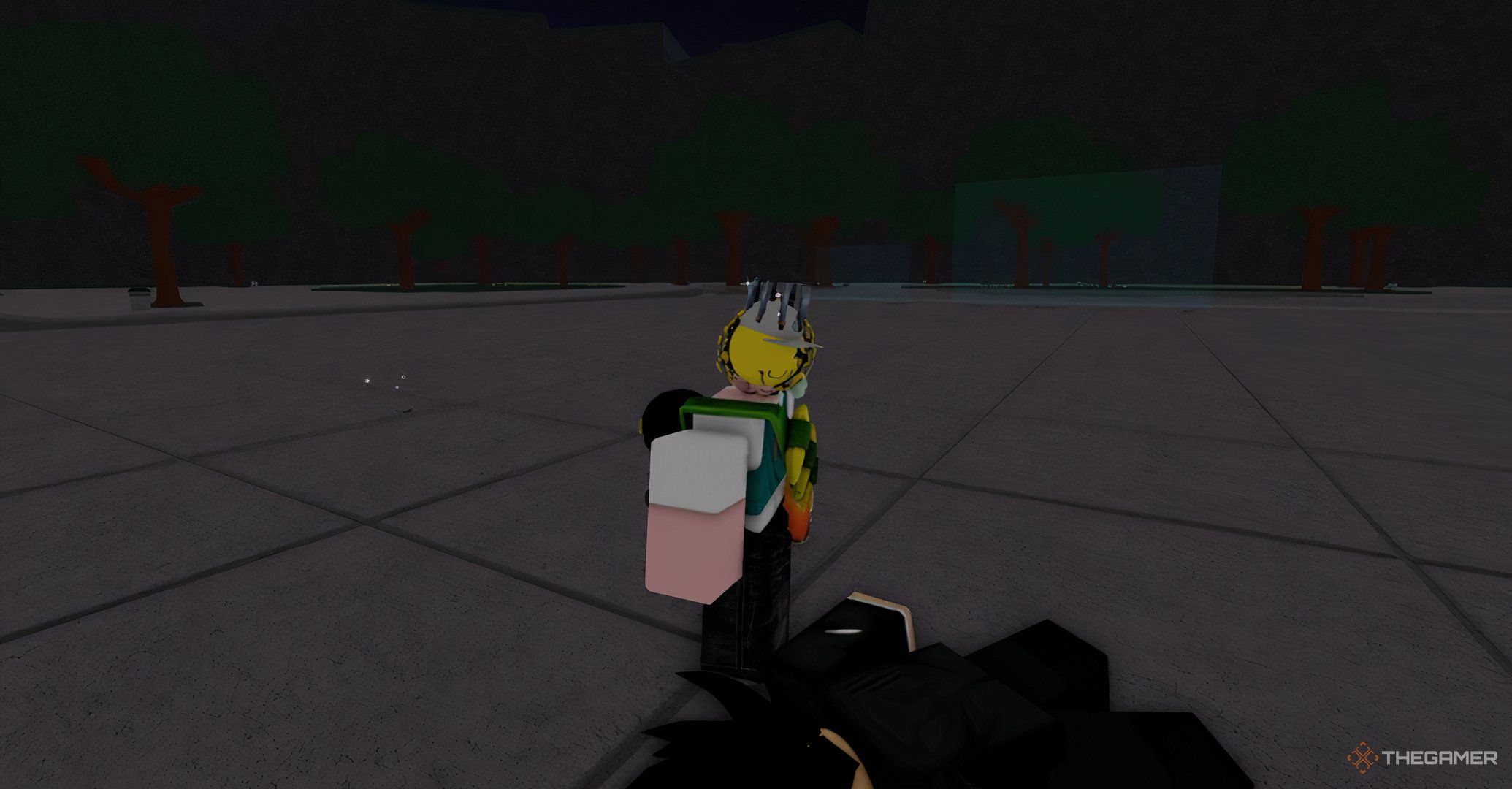 Roblox The Strongest Battlegrounds Serious Slap Attack mid animation.