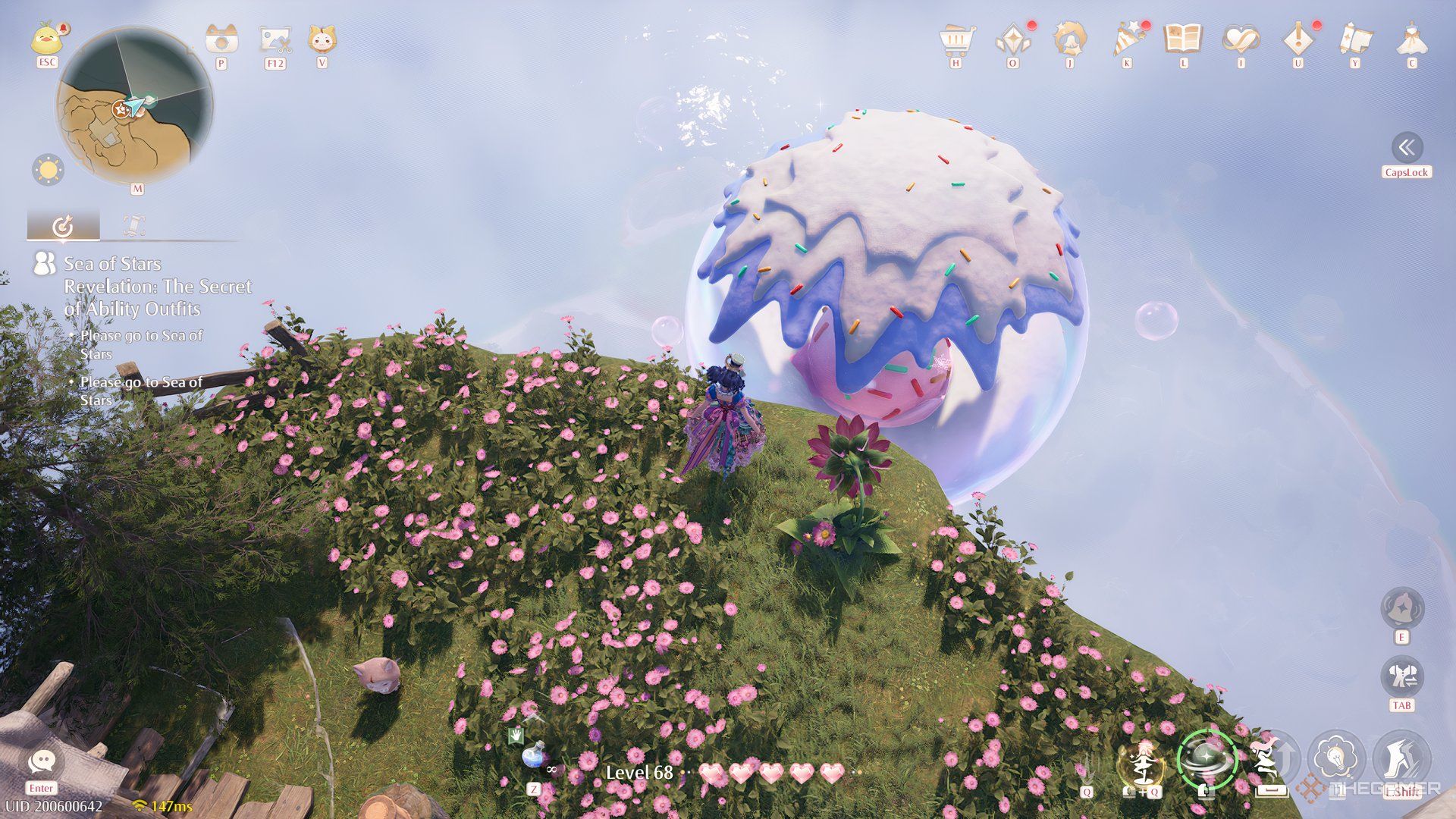 Nikki is near an ice-cream themed Breezy Bubbleboat in Infinity Nikki.