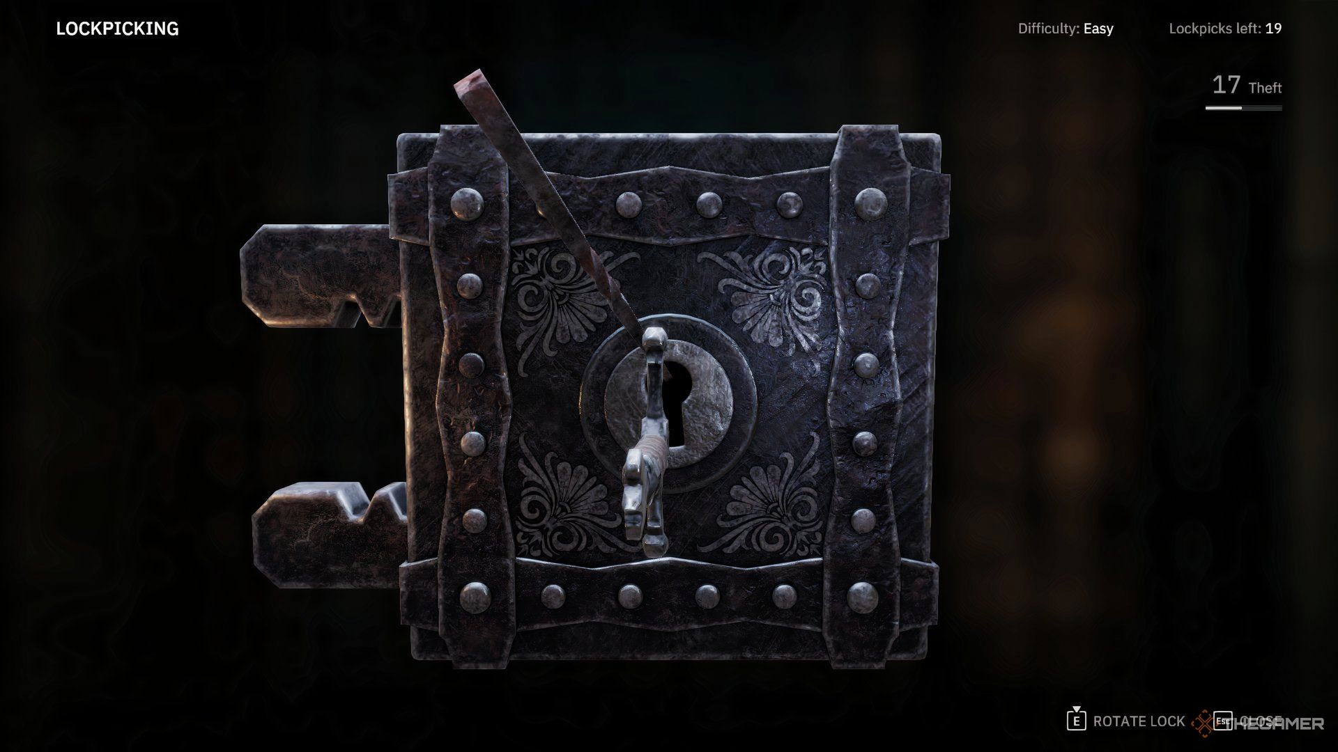 Tainited Grail Fall of Avalon Lock being picked.