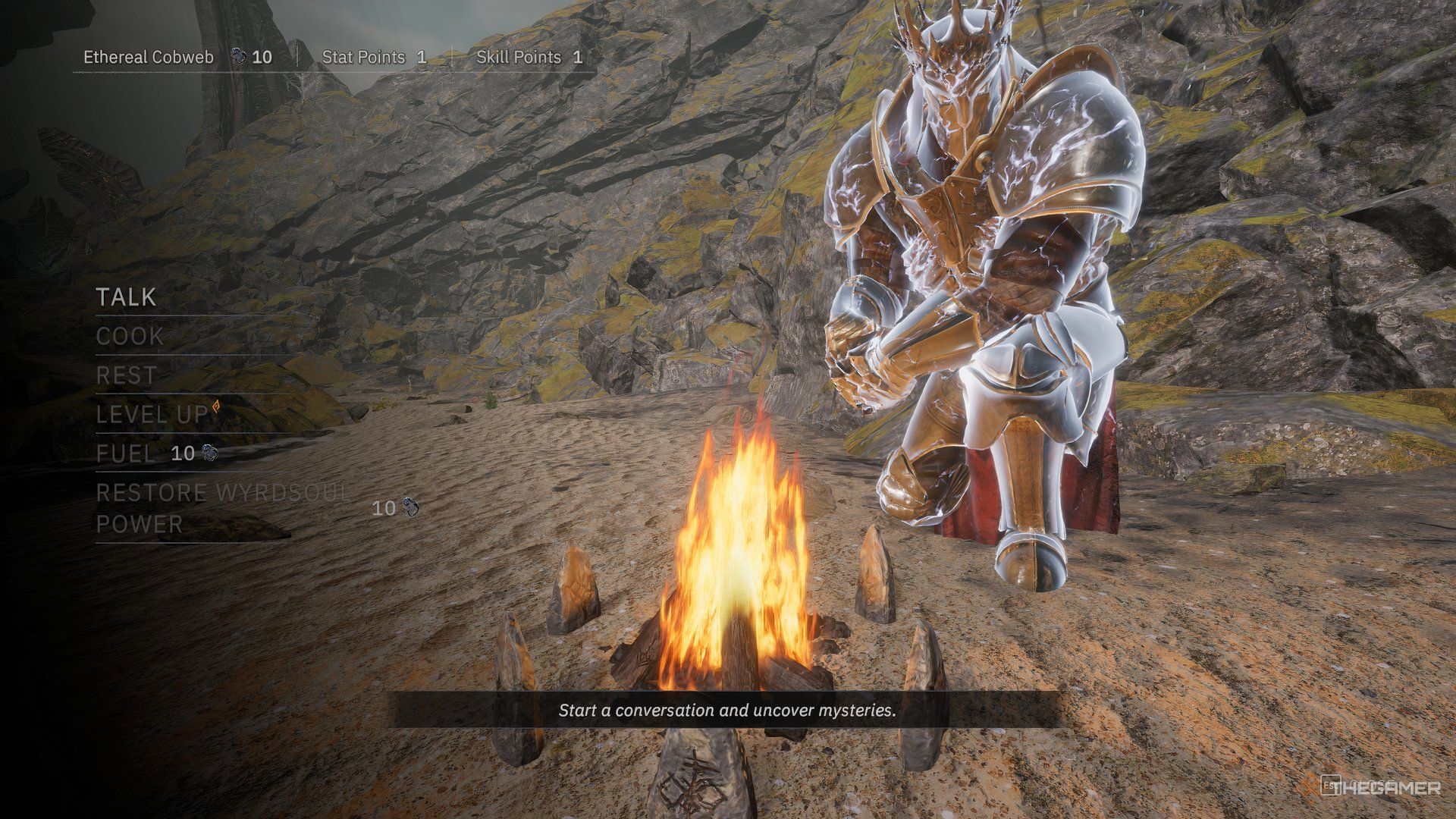 Setting up camp with Arthur on the beach.