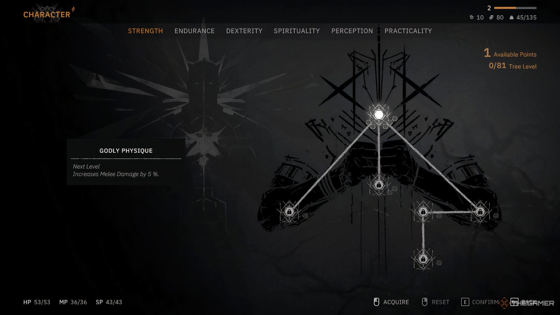 Tainted Grail The Fall Of Avalon Godly Physique skill summary.